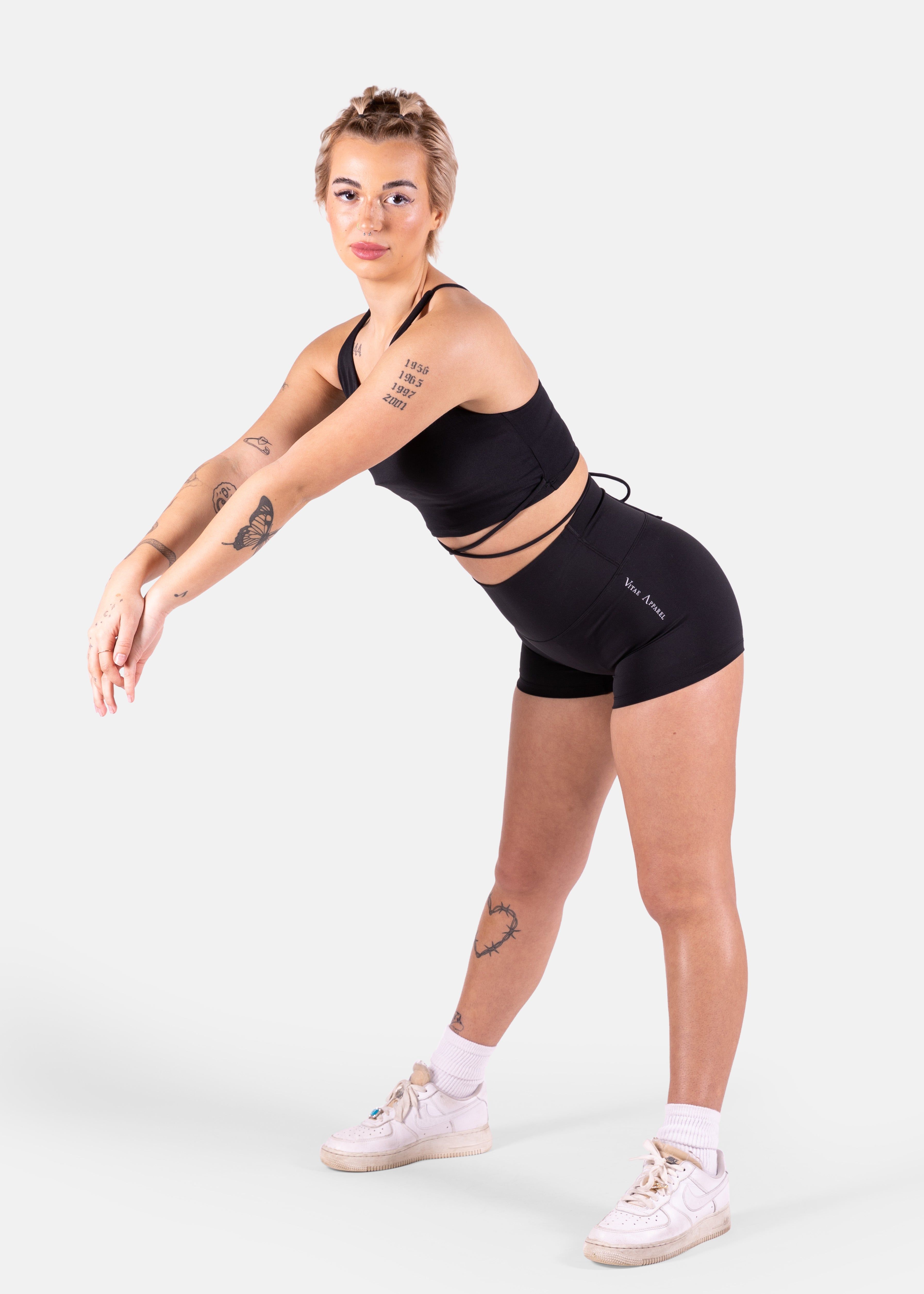 Ultra Wrapped-Up Crop Tank Black sold by Vitae Apparel product image thumbnail 5