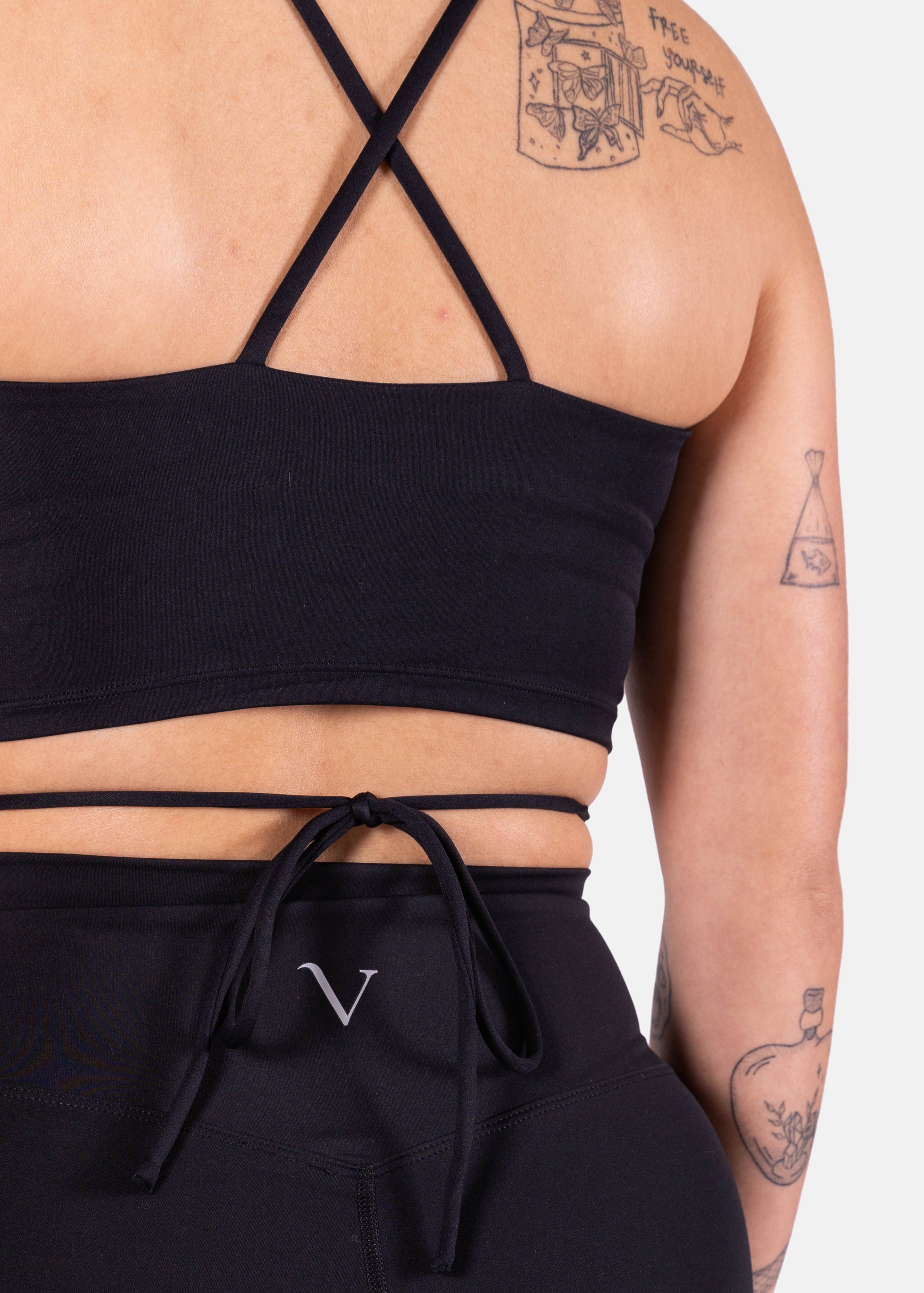 Ultra Wrapped-Up Crop Tank Black sold by Vitae Apparel product image thumbnail 4