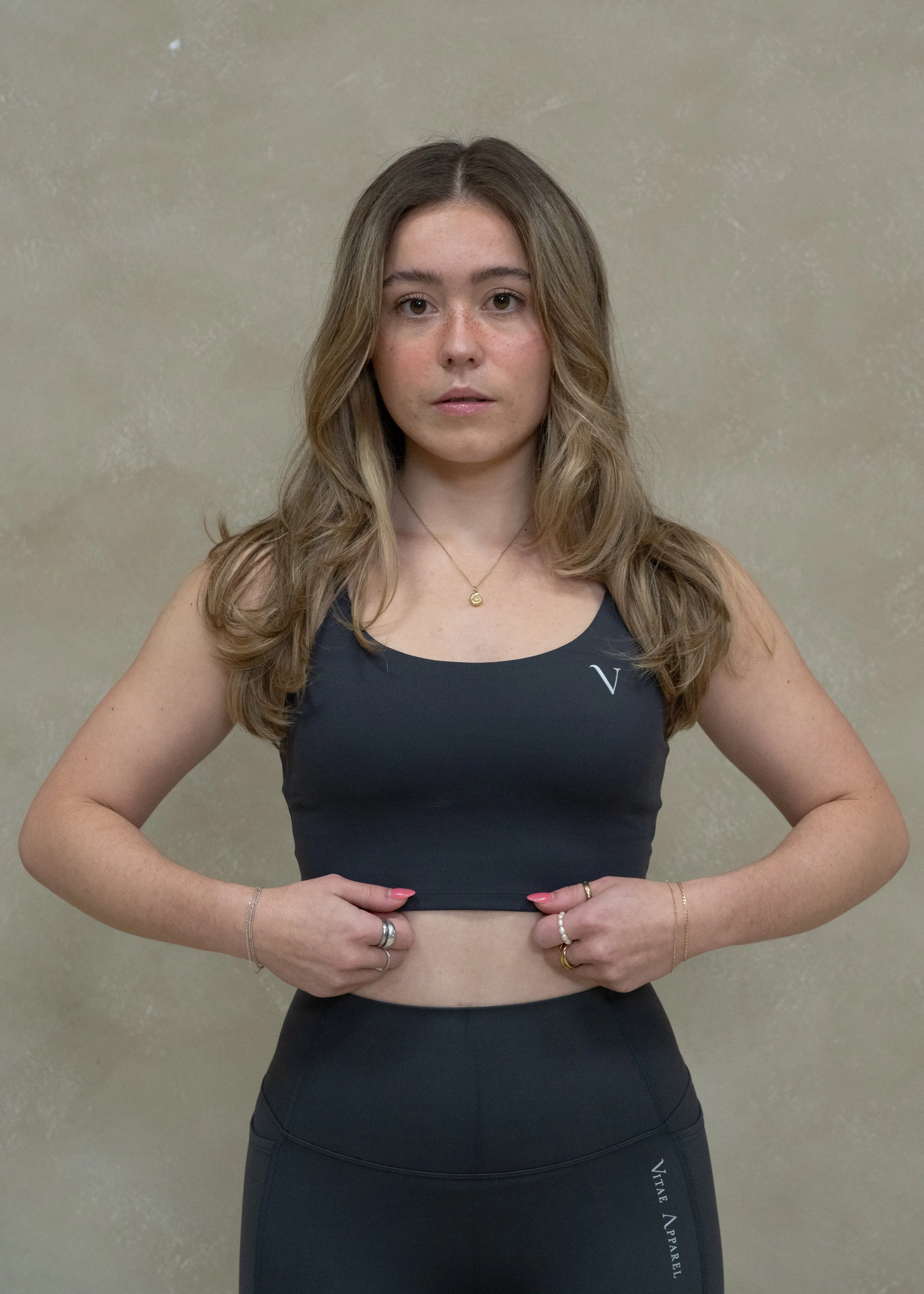 SculptLux Sport Tank Top Graphite Grey sold by Vitae Apparel product image thumbnail 4