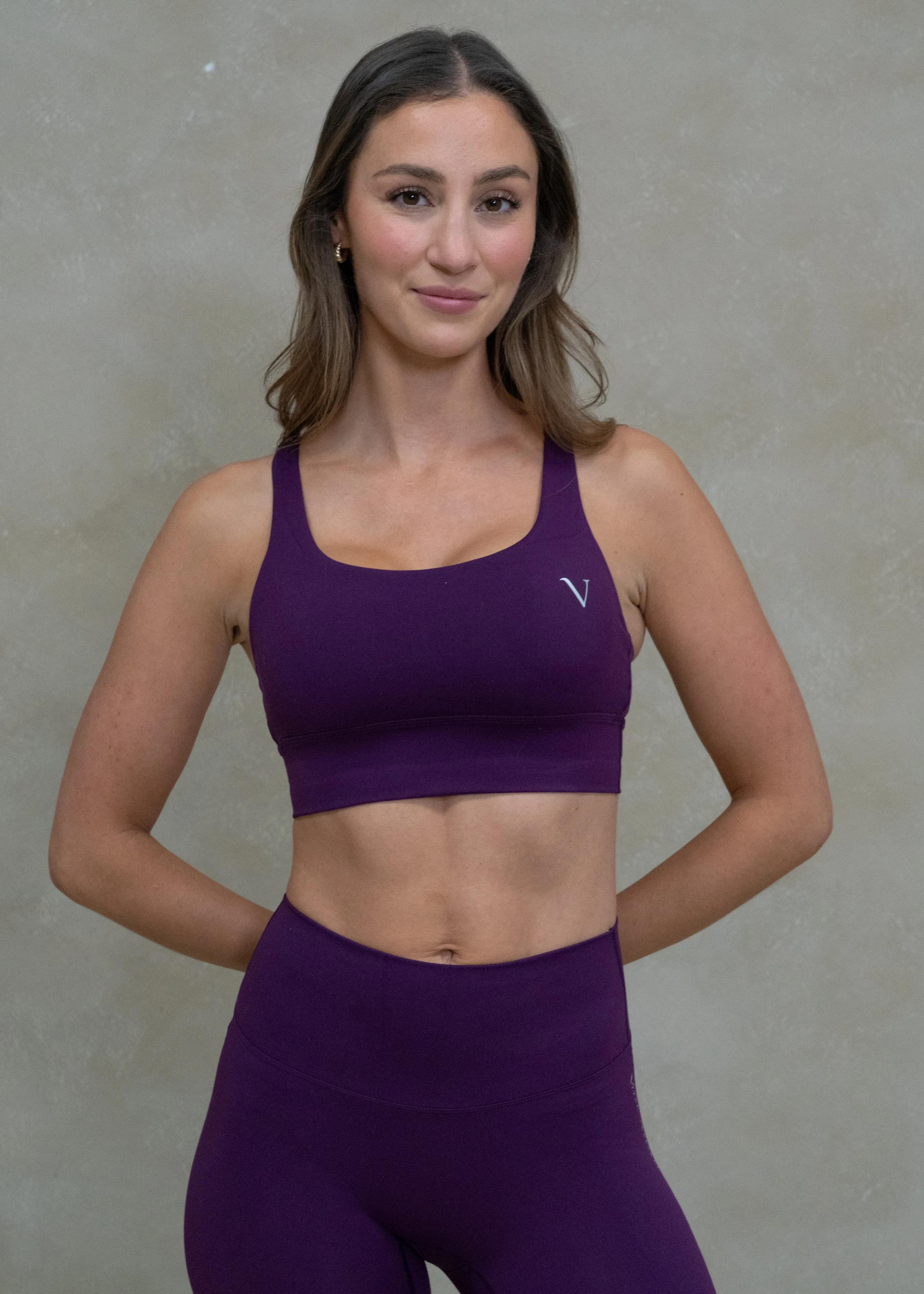 Hyper Run Sports Bra Dark Violet sold by Vitae Apparel product image thumbnail 3