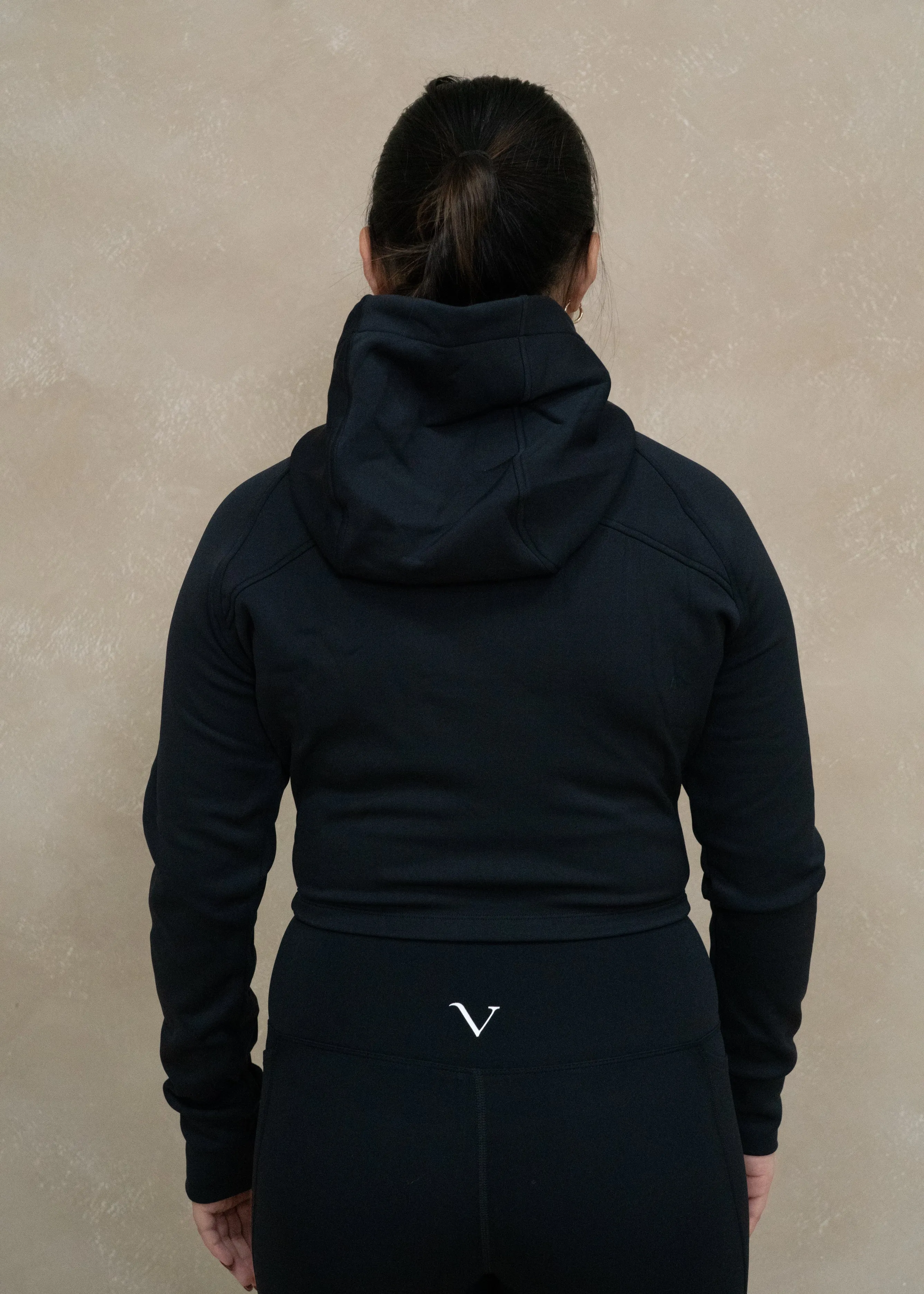 Core Fleeced Full-Zip Hoodie Jacket Black sold by Vitae Apparel product image thumbnail 4