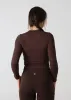 SculptLite Active Long Sleeve Top Dark Brown sold by Vitae Apparel