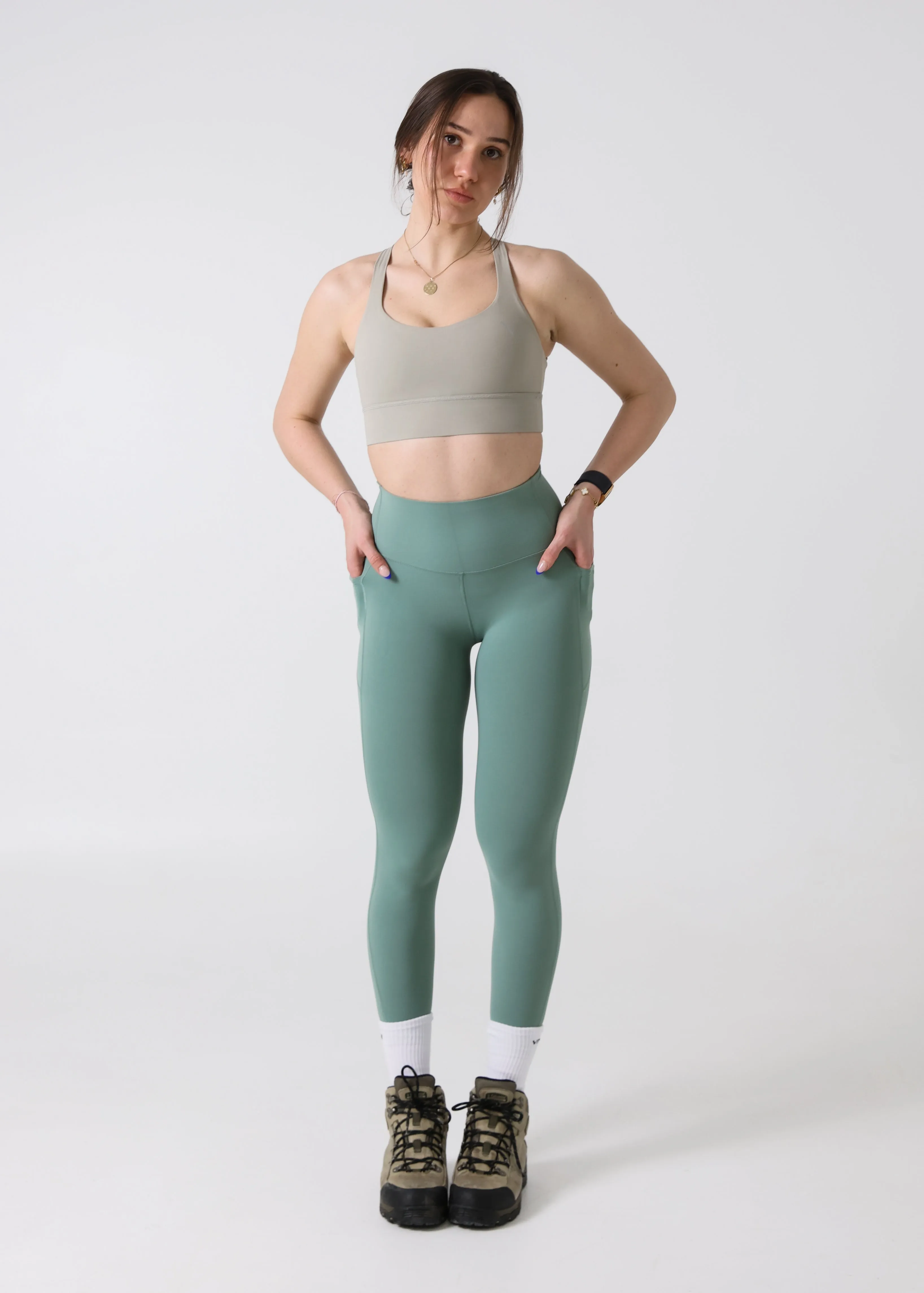 Hyper Play Sports Bra Ash Beige sold by Vitae Apparel product image thumbnail 4