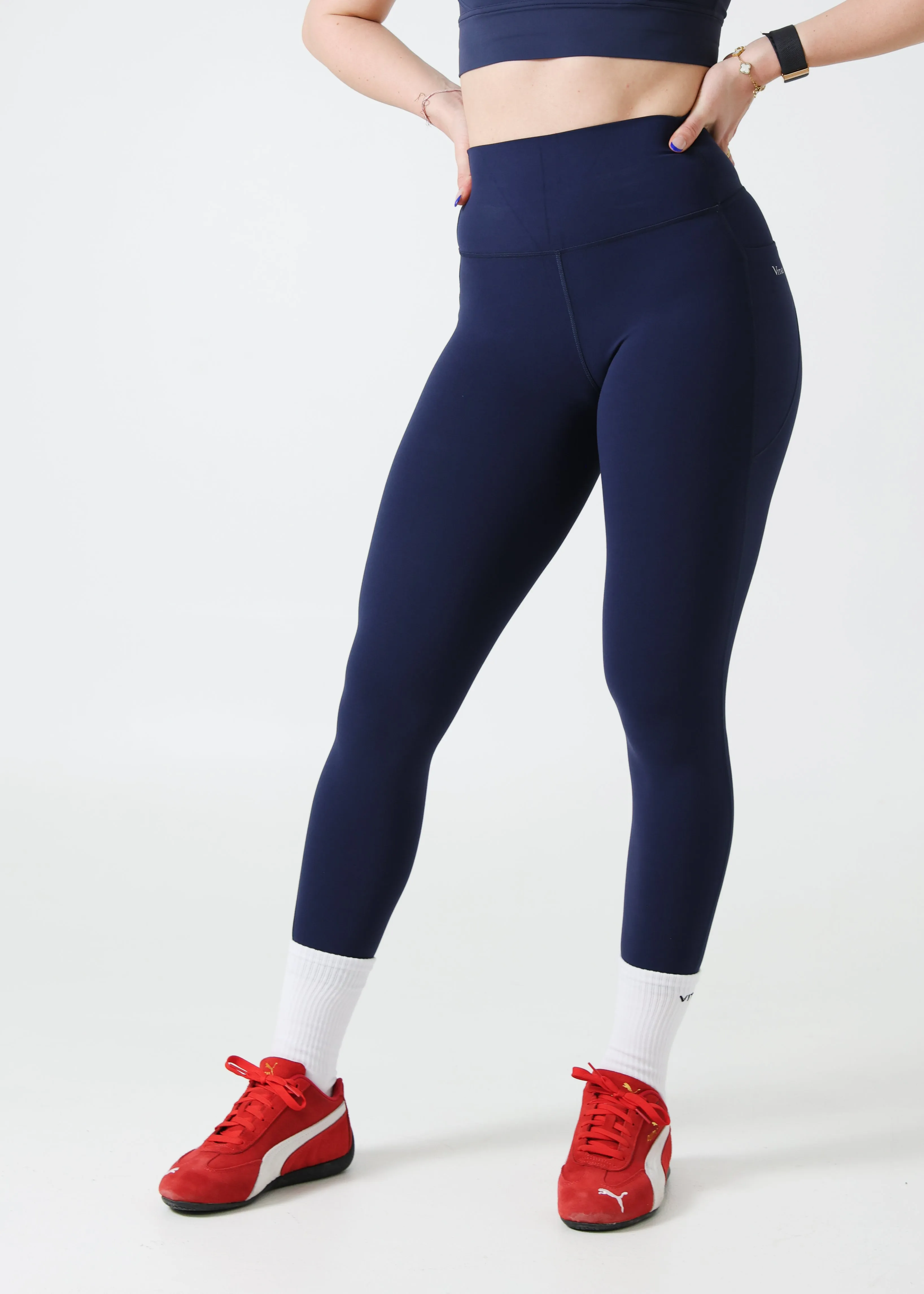 Ultra Pocket Leggings Dark Denim Blue sold by Vitae Apparel product image thumbnail 3