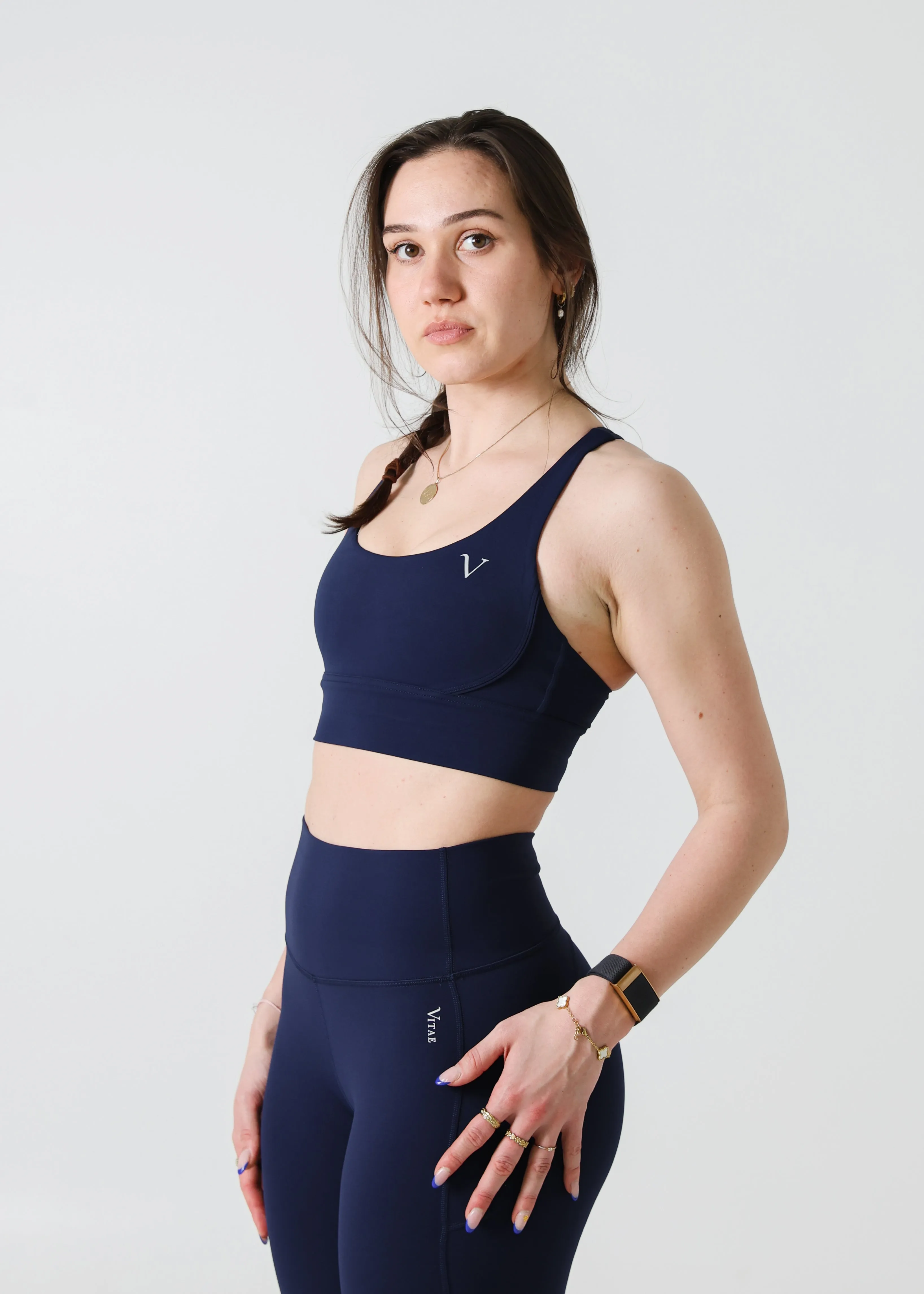 Ultra Lite Sports Bra Deep Blue sold by Vitae Apparel product image thumbnail 2