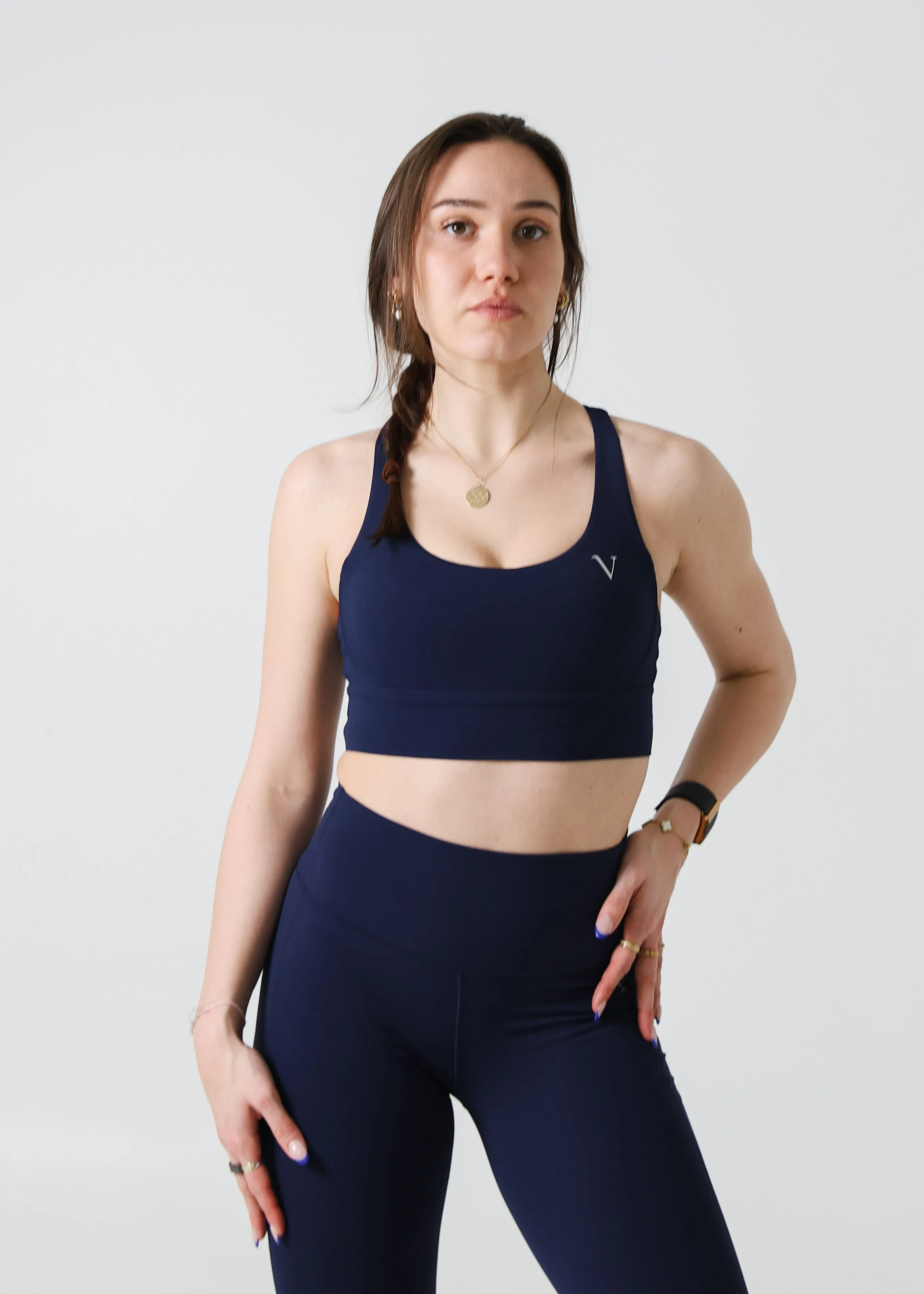 Ultra Lite Sports Bra Deep Blue sold by Vitae Apparel