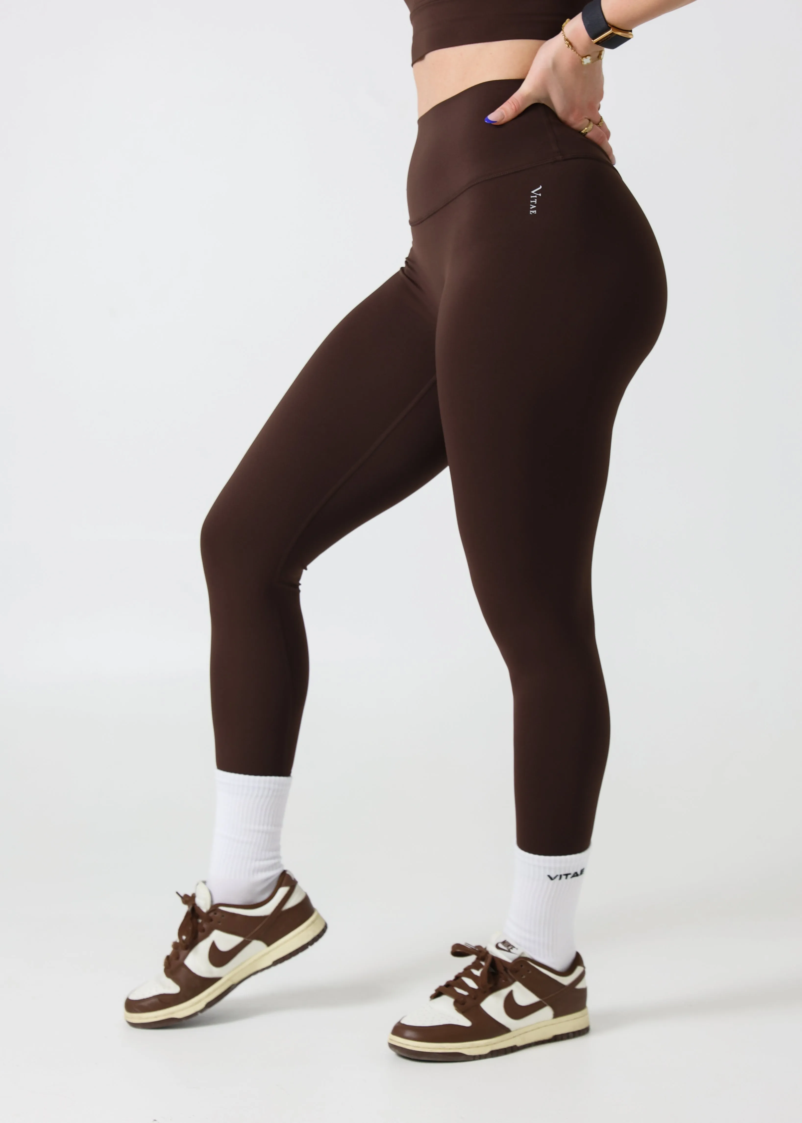 Ultra Flex Seamless Leggings Dark Brown sold by Vitae Apparel product image thumbnail 2