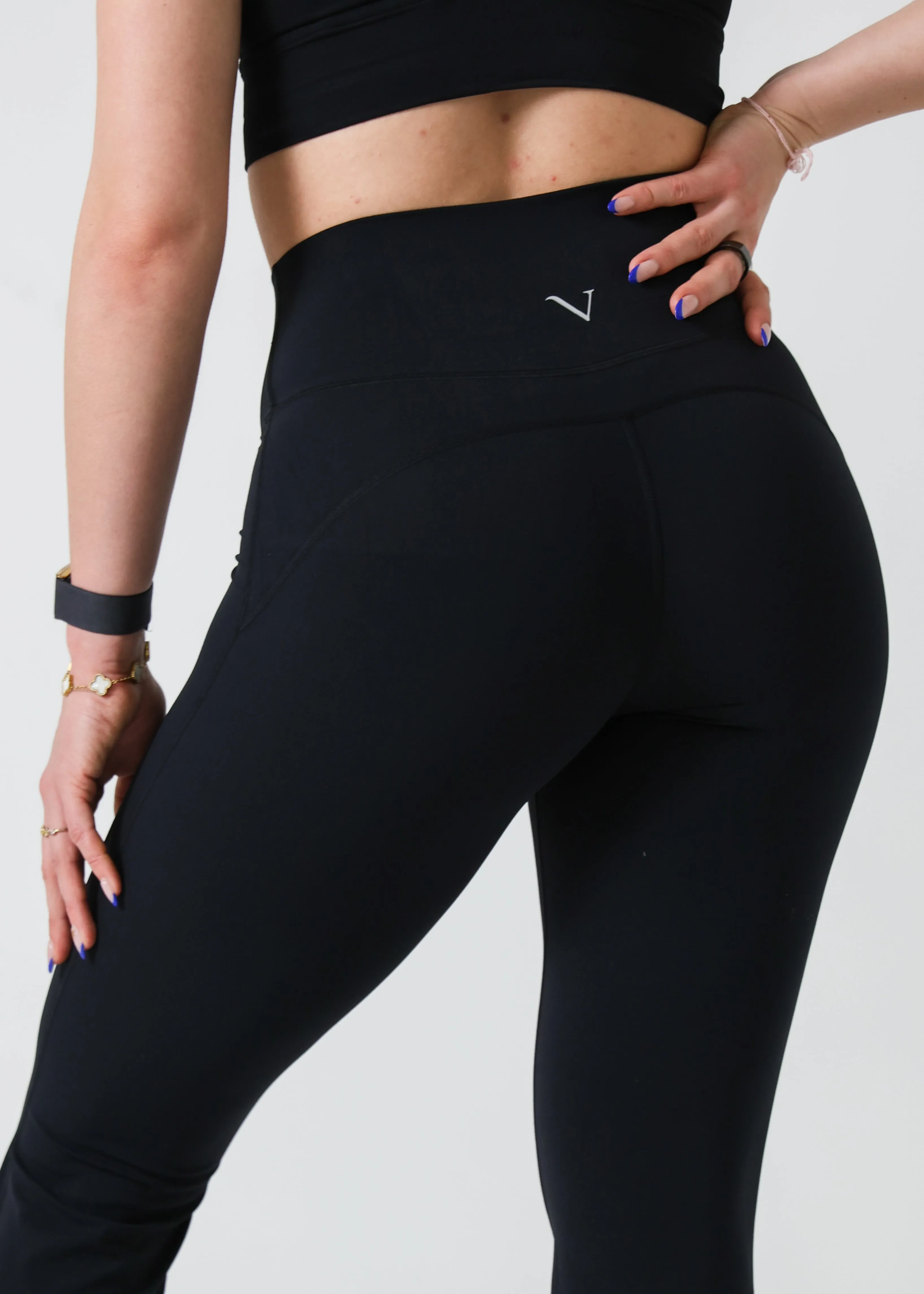 Ultra Active Seamless Flare Leggings Black (Long) sold by Vitae Apparel product image thumbnail 3