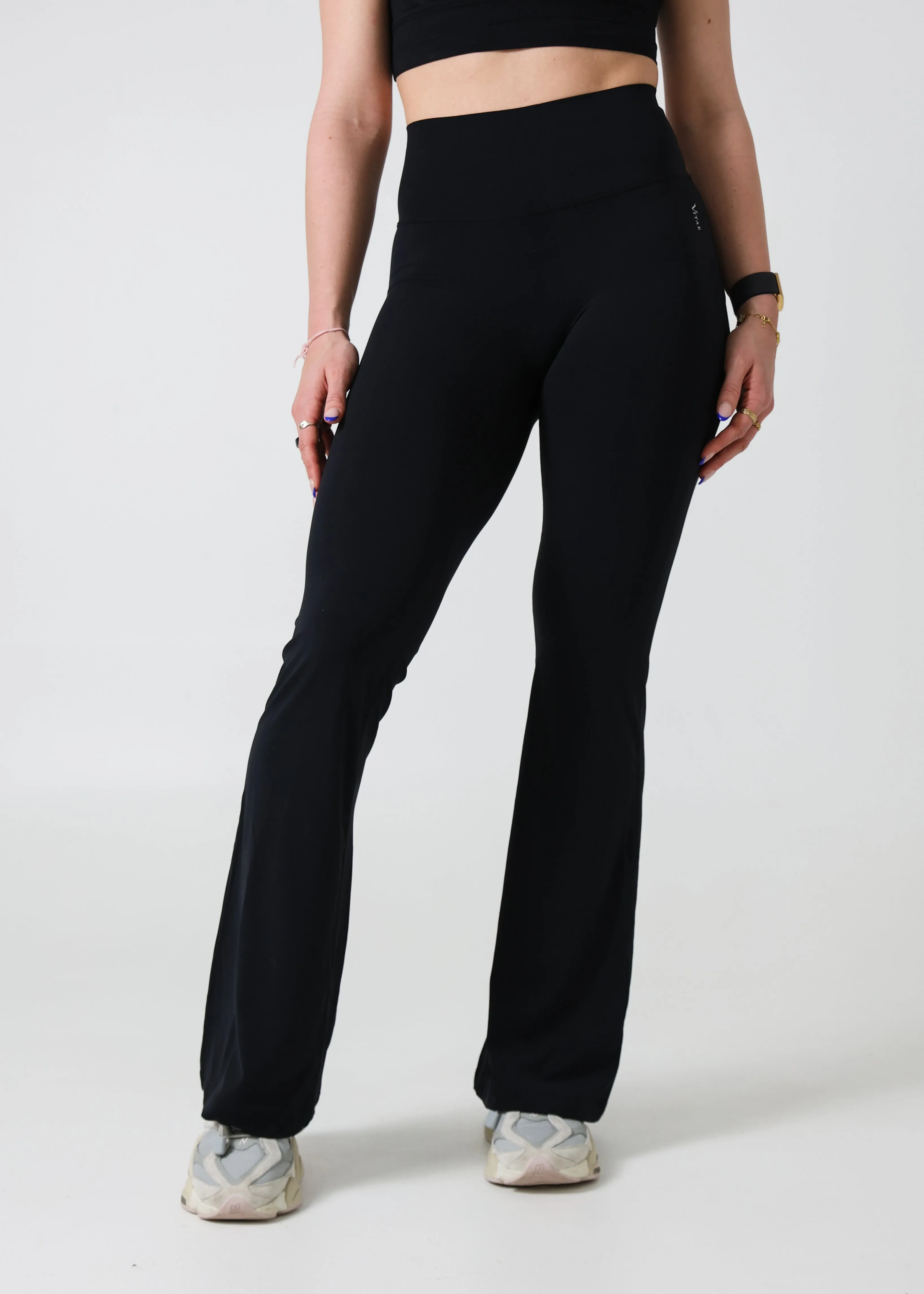Ultra Active Seamless Flare Leggings Black (Long) sold by Vitae Apparel
