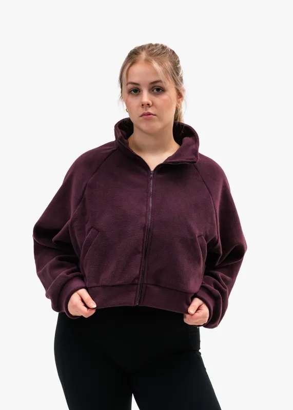 Keep Cozy Teddy Jacket Maroon sold by Vitae Apparel