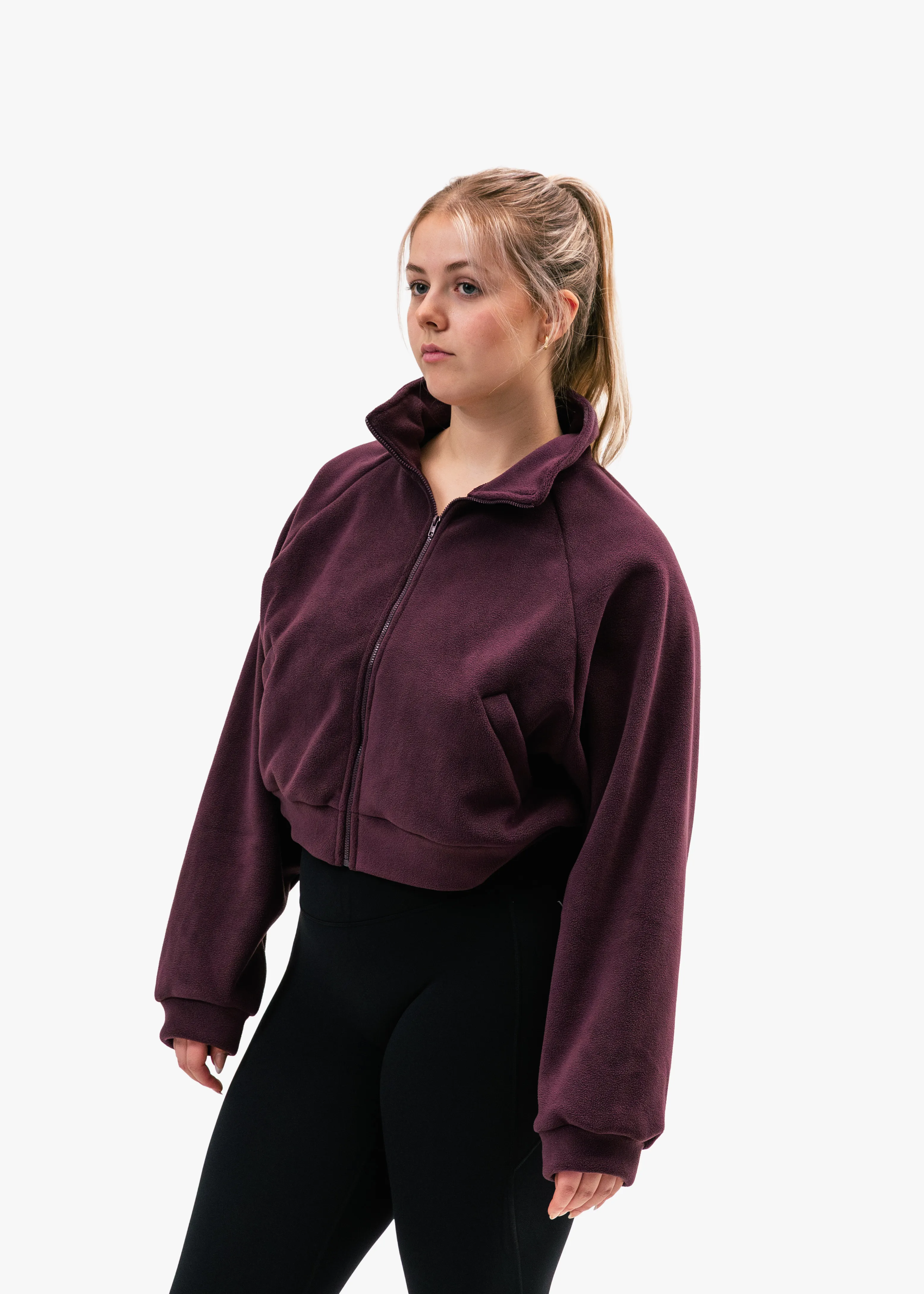 Keep Cozy Teddy Jacket Maroon sold by Vitae Apparel product image thumbnail 3