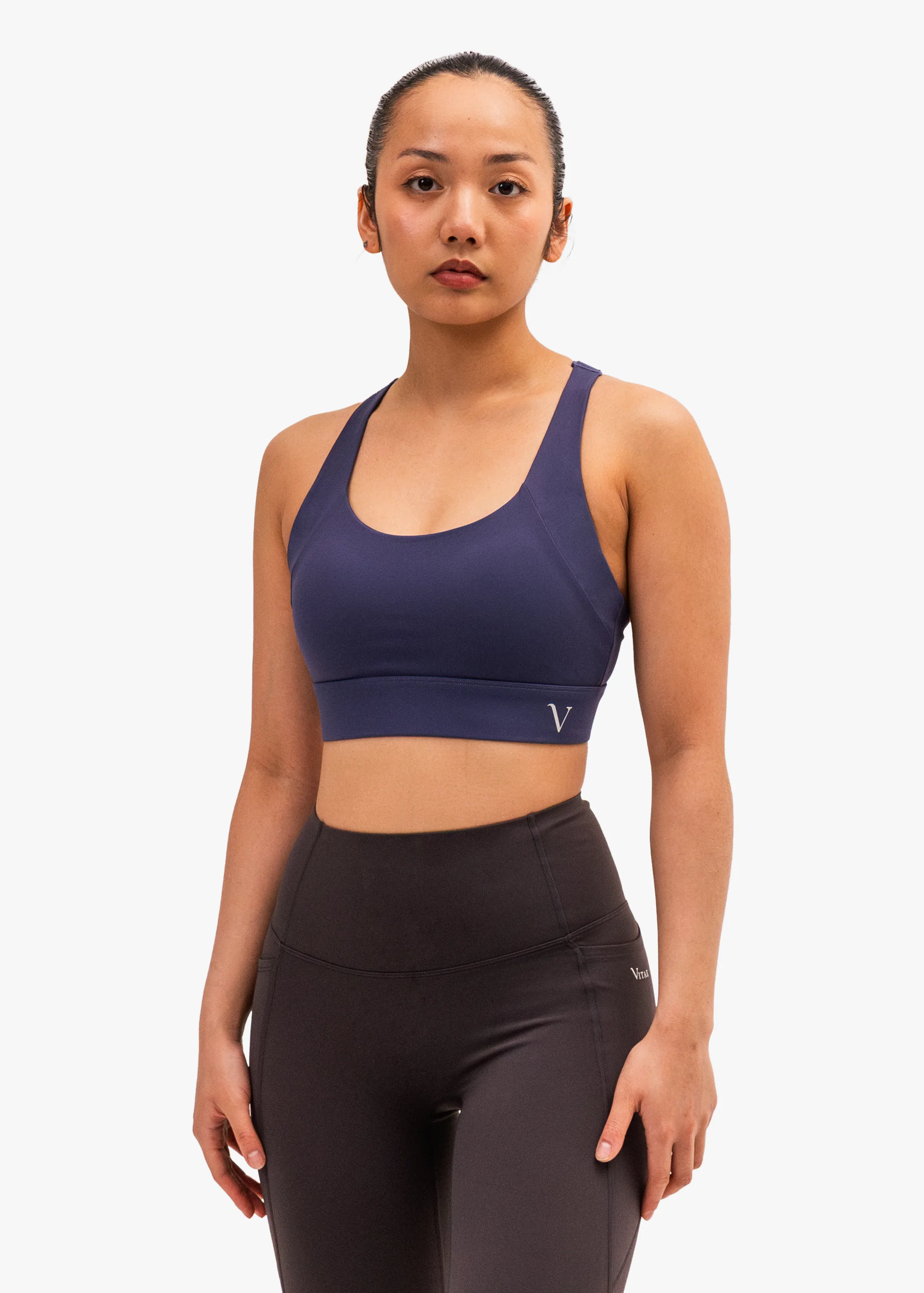 Ultra Max Support Sports Bra Navy Blue sold by Vitae Apparel