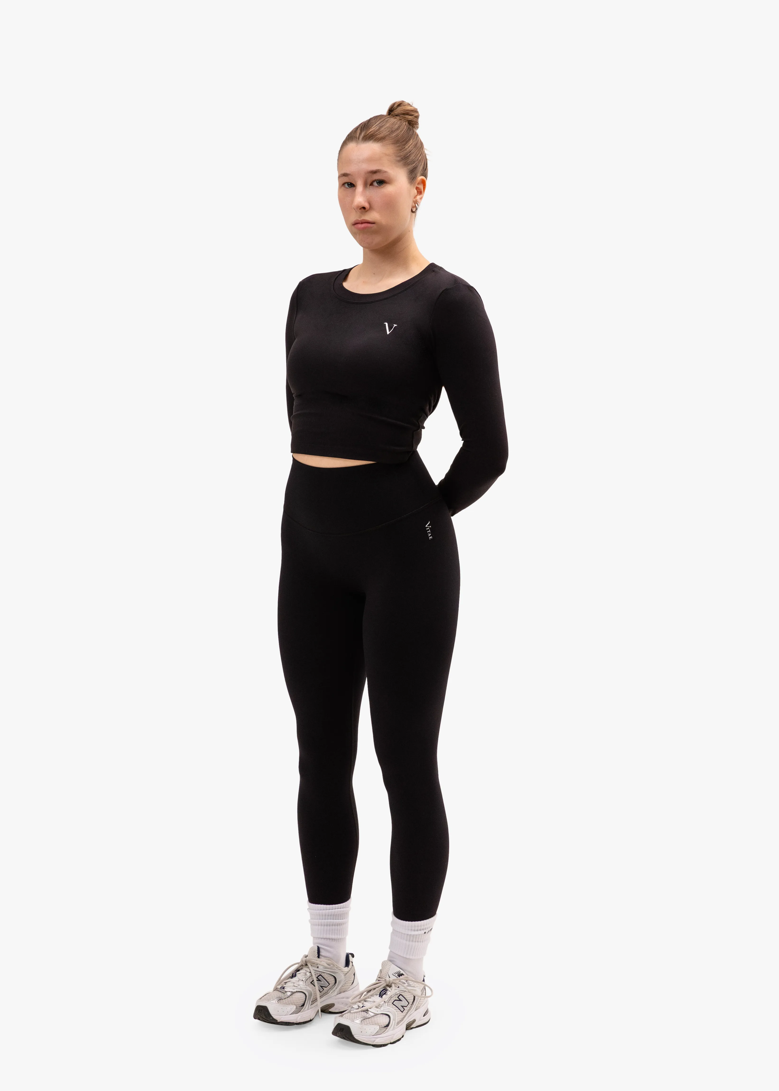 Hyper Cutout Cropped Long Sleeve Black sold by Vitae Apparel product image thumbnail 5