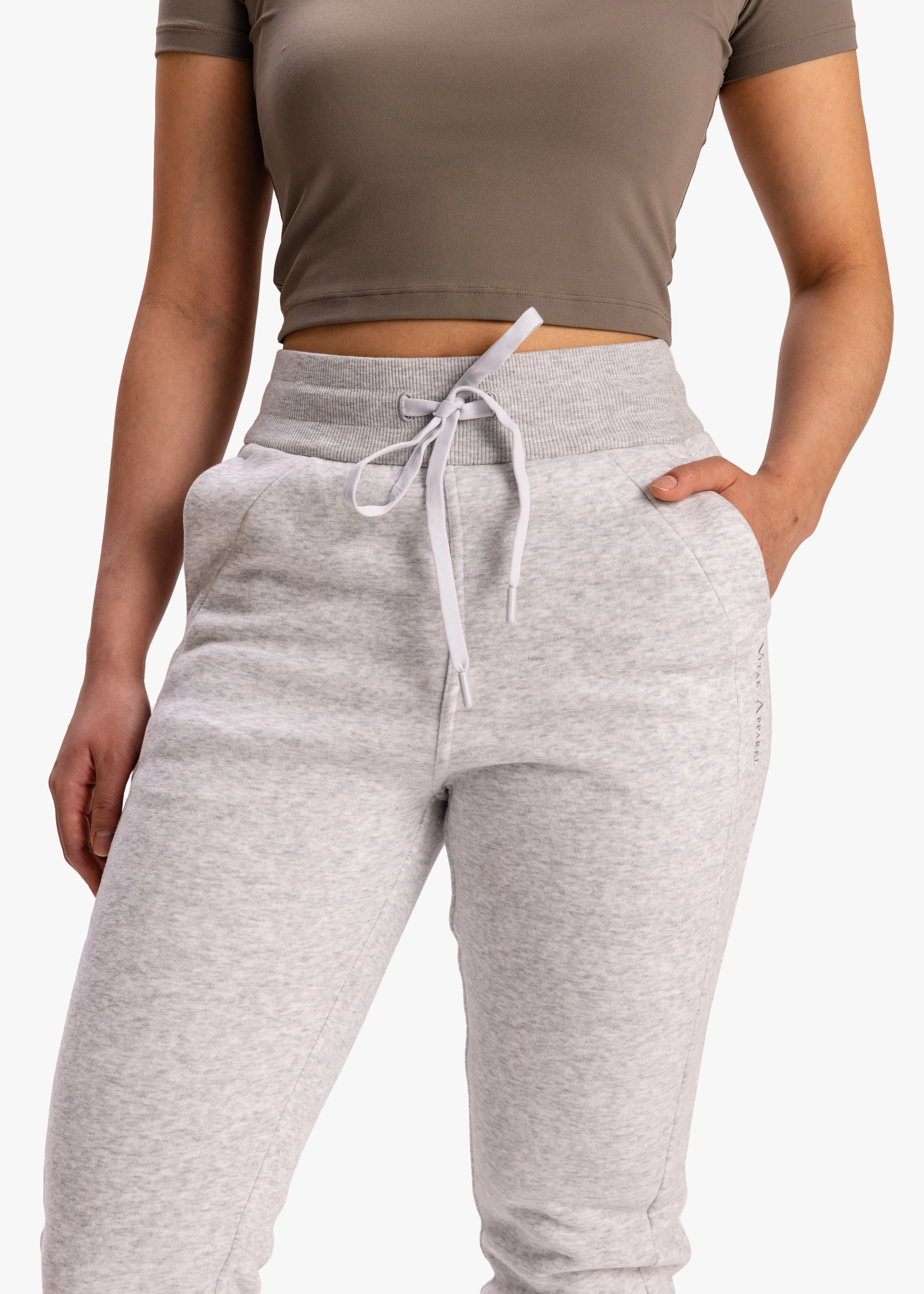 Netflix n Chill Sweat Joggers Heather Grey sold by Vitae Apparel product image thumbnail 4
