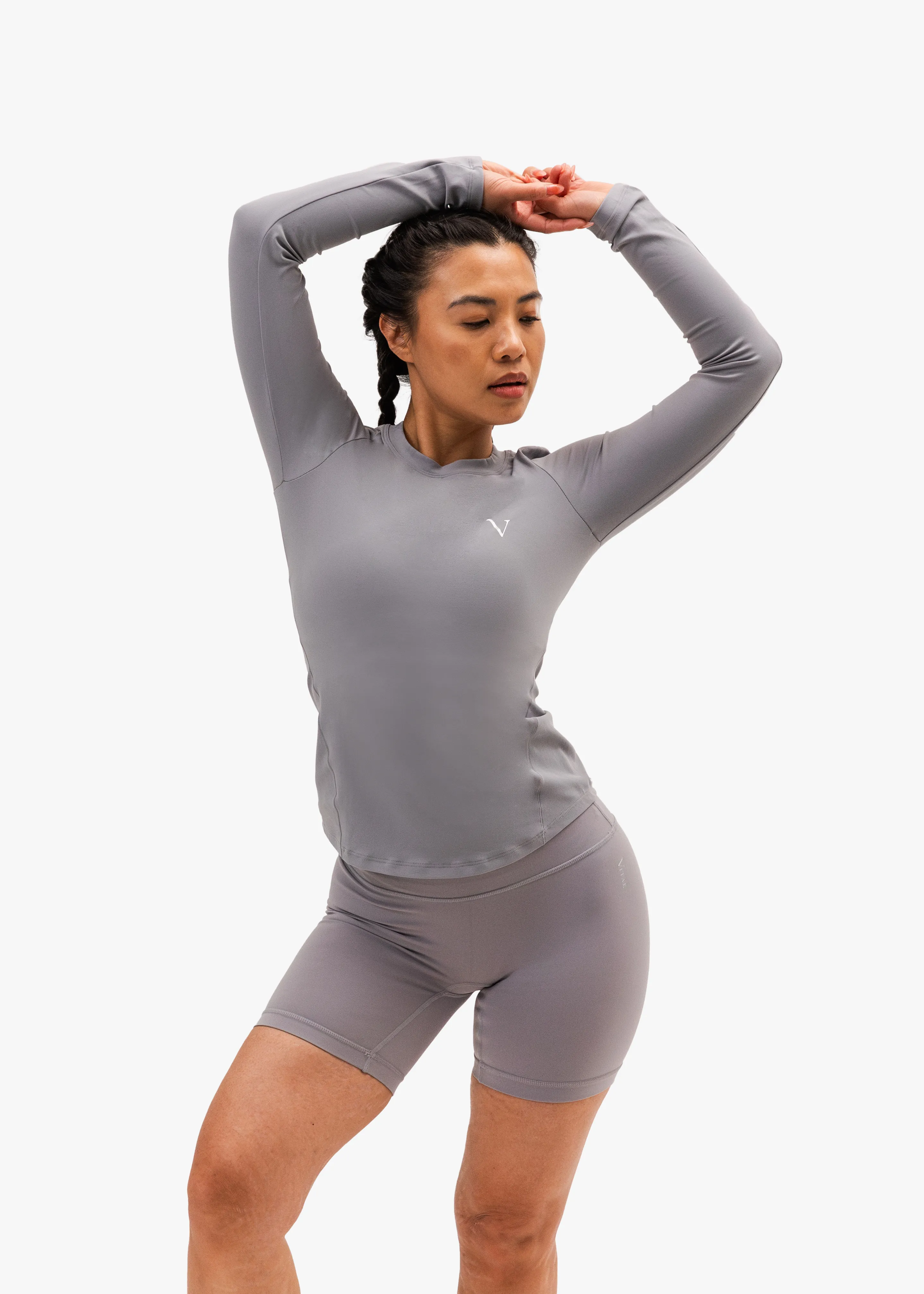 Hyper Base Long Sleeve Rhino Grey sold by Vitae Apparel product image thumbnail 2