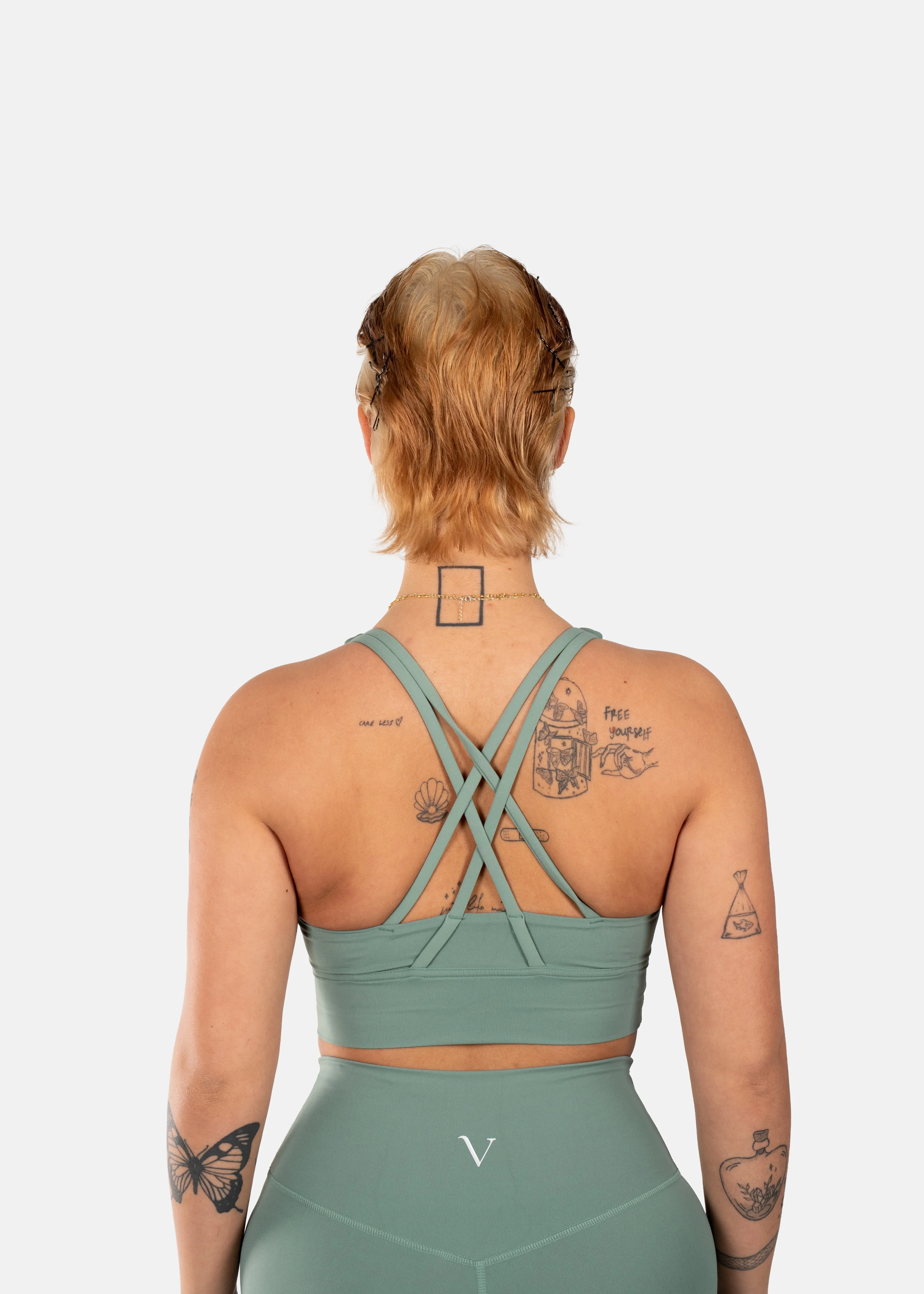 Ultra Lite Sports Bra Aqua Grey sold by Vitae Apparel product image thumbnail 3