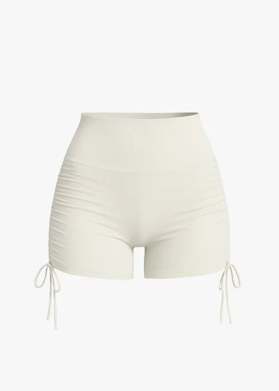 Hyper Sculpt Seamless Shorts Oat White made by Vitae Apparel