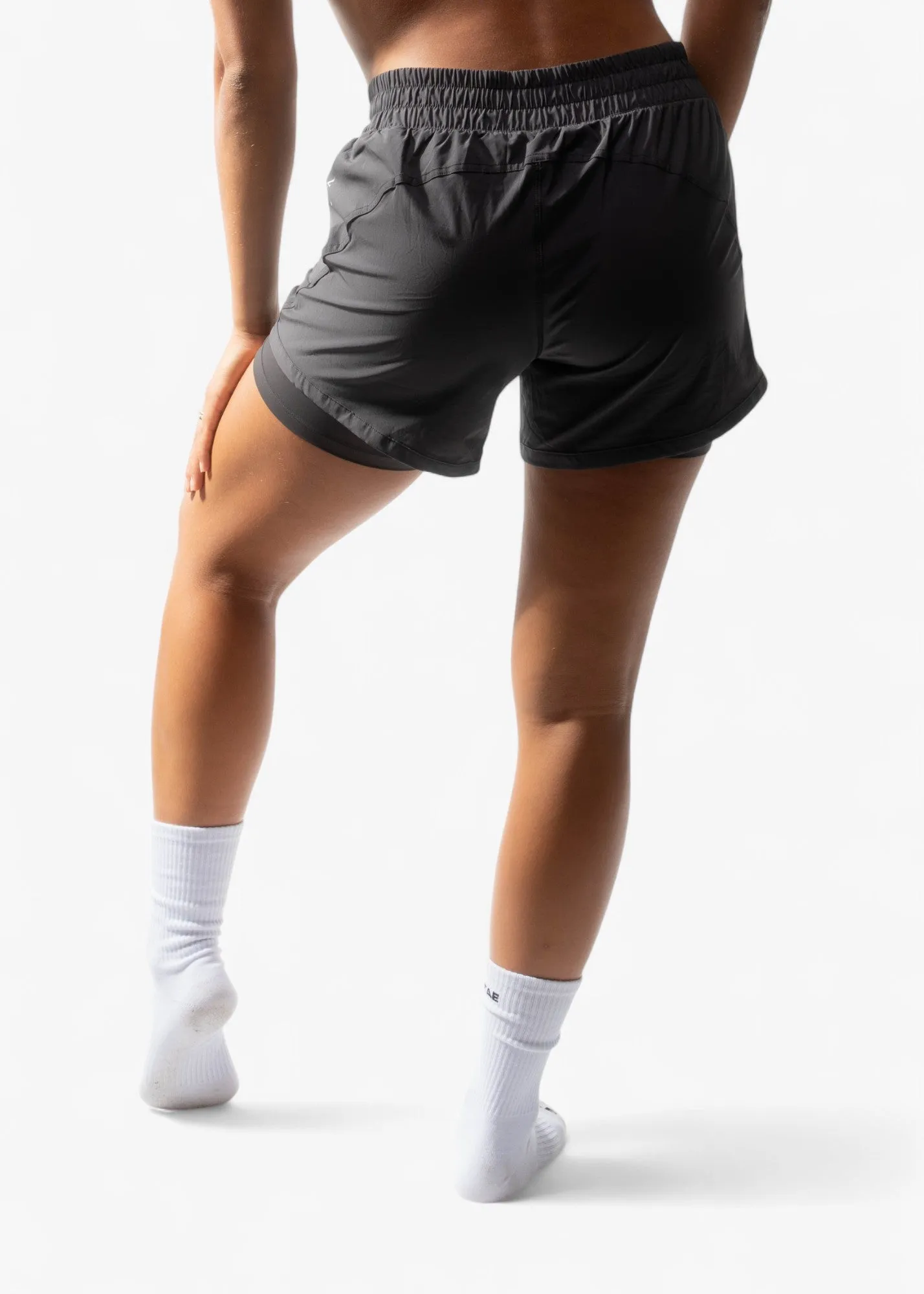 FlexFlow Active Running Shorts Concrete Grey sold by Vitae Apparel product image thumbnail 3
