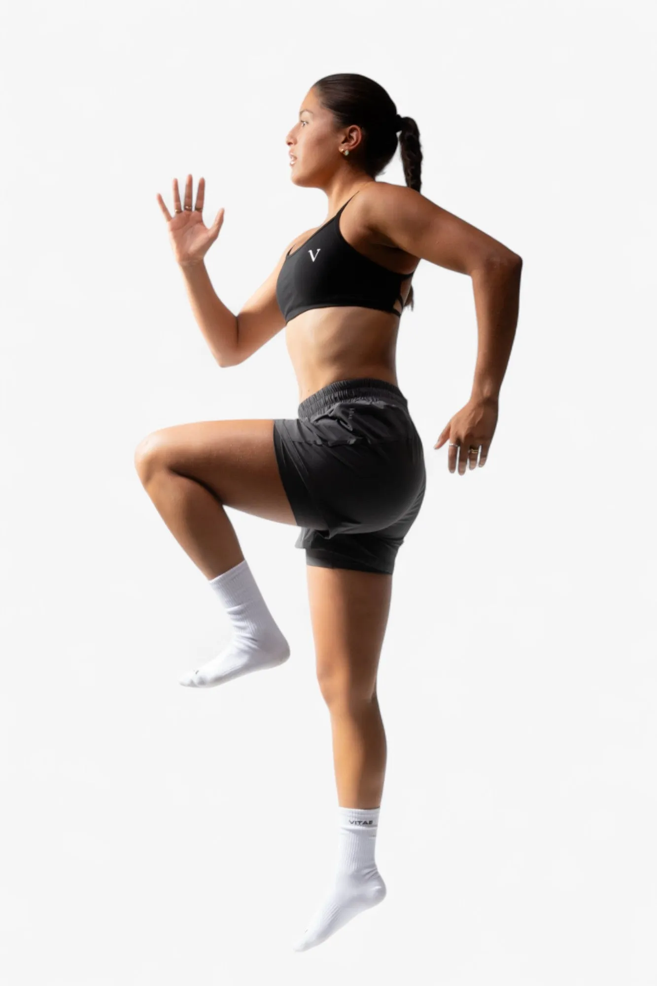 FlexFlow Active Running Shorts Concrete Grey sold by Vitae Apparel product image thumbnail 5