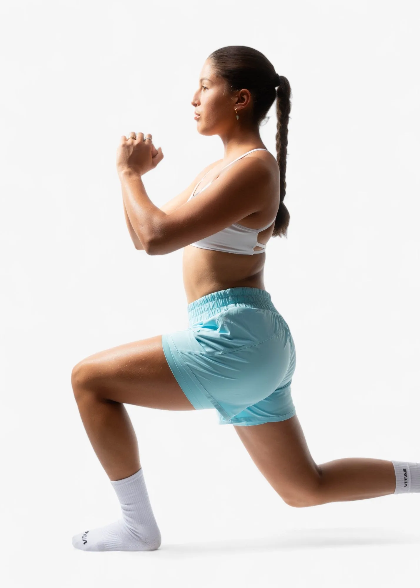 FlexFlow Active Running Shorts Mint Blue sold by Vitae Apparel product image thumbnail 4