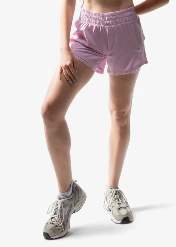 FlexFlow Active Running Shorts Soft Pink sold by Vitae Apparel