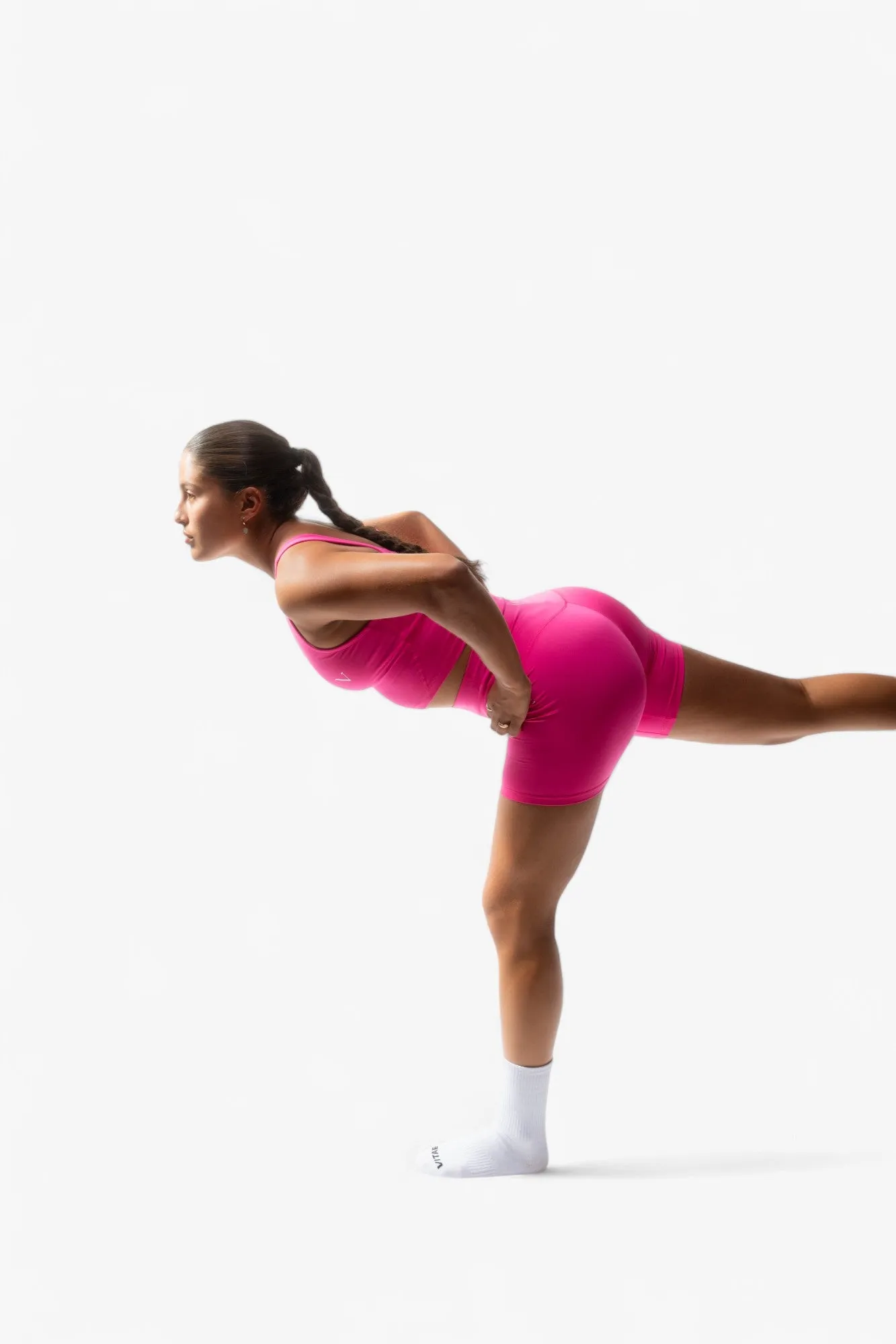 Hyper Cycling Seamless Shorts Electric Fuchsia sold by Vitae Apparel product image thumbnail 4