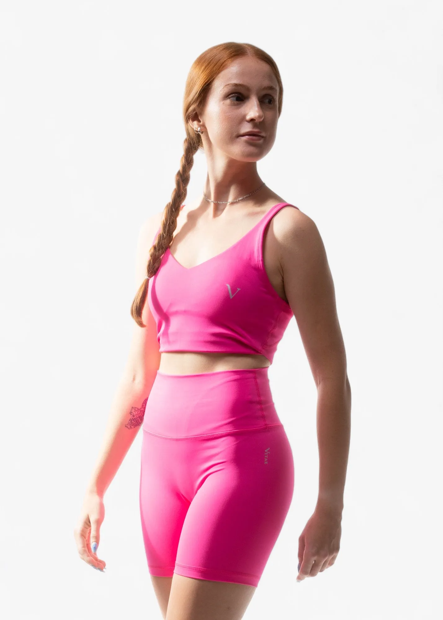 Vibe Higher Tank Top Electric Fuchsia sold by Vitae Apparel product image thumbnail 2