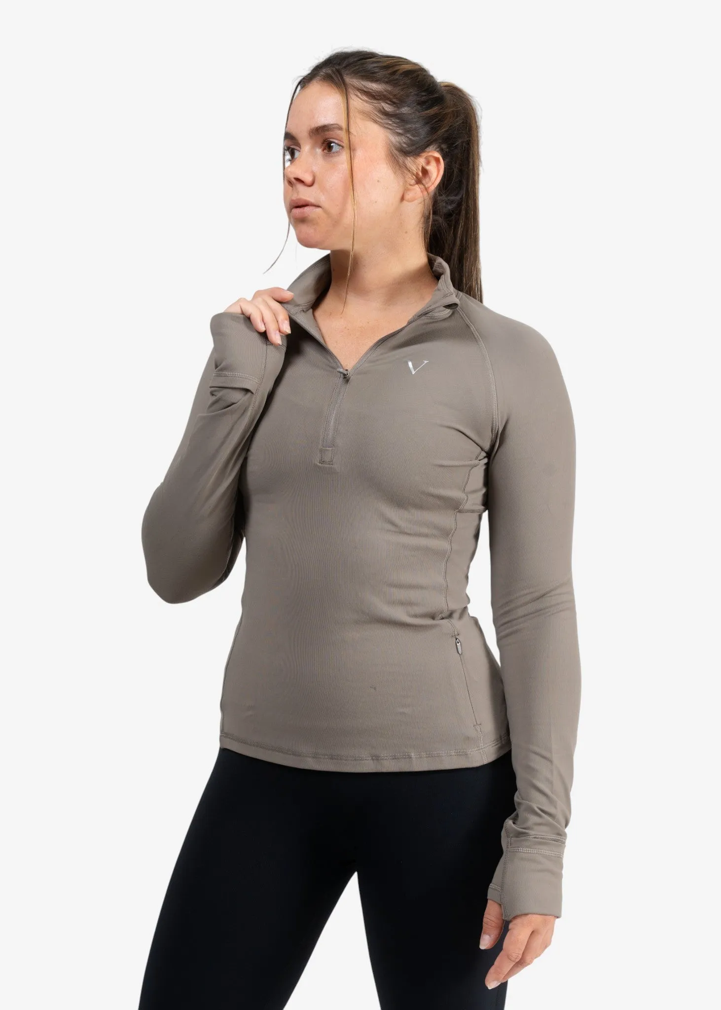 Stride Essential Half-Zip Dune sold by Vitae Apparel product image thumbnail 2