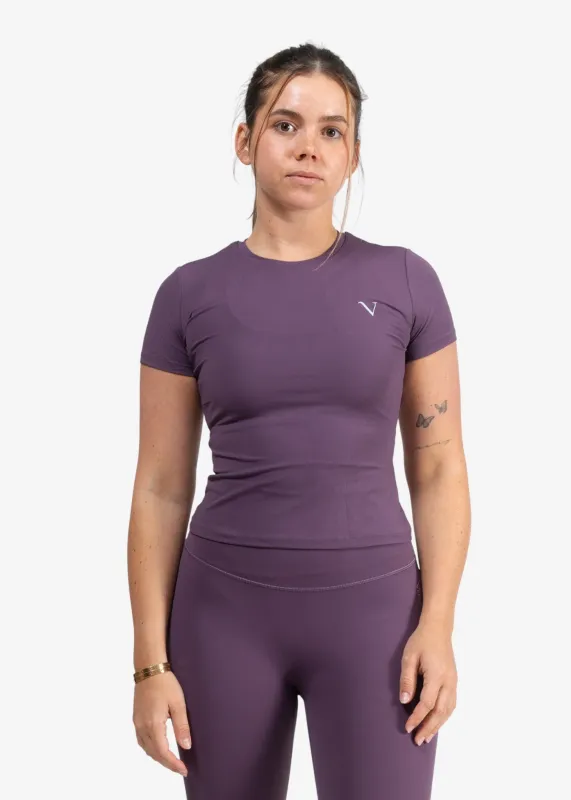 Bare Base Tee Plum Purple sold by Vitae Apparel