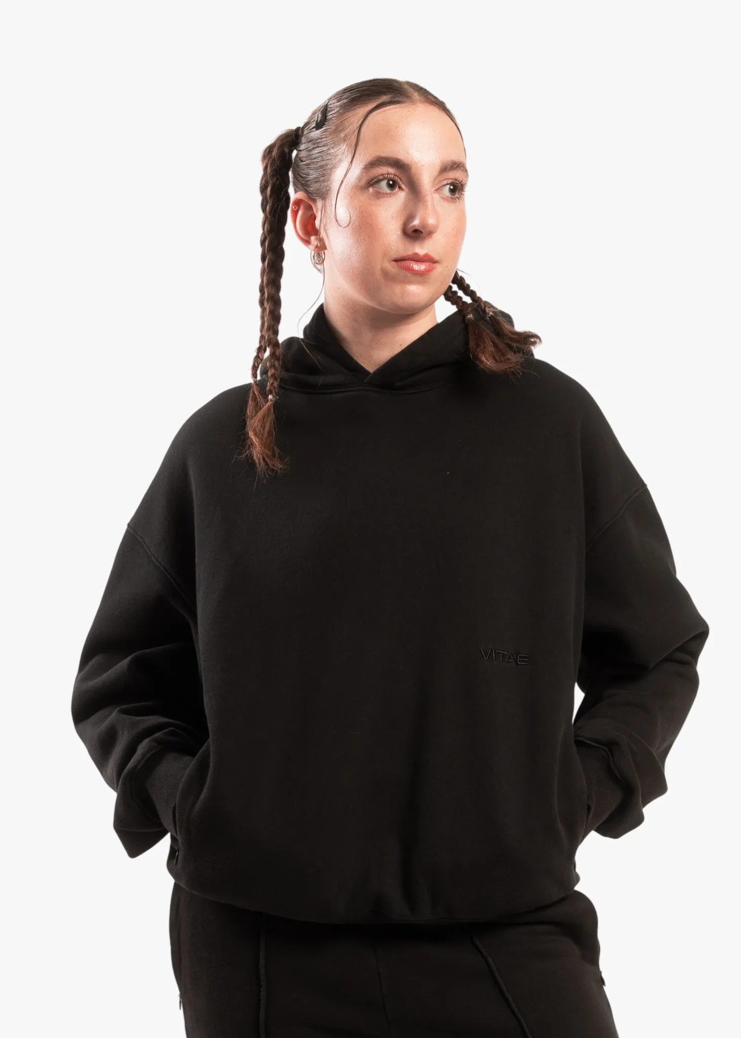 MotionFleece Adapt Hoodie Charcoal Black sold by Vitae Apparel product image thumbnail 3