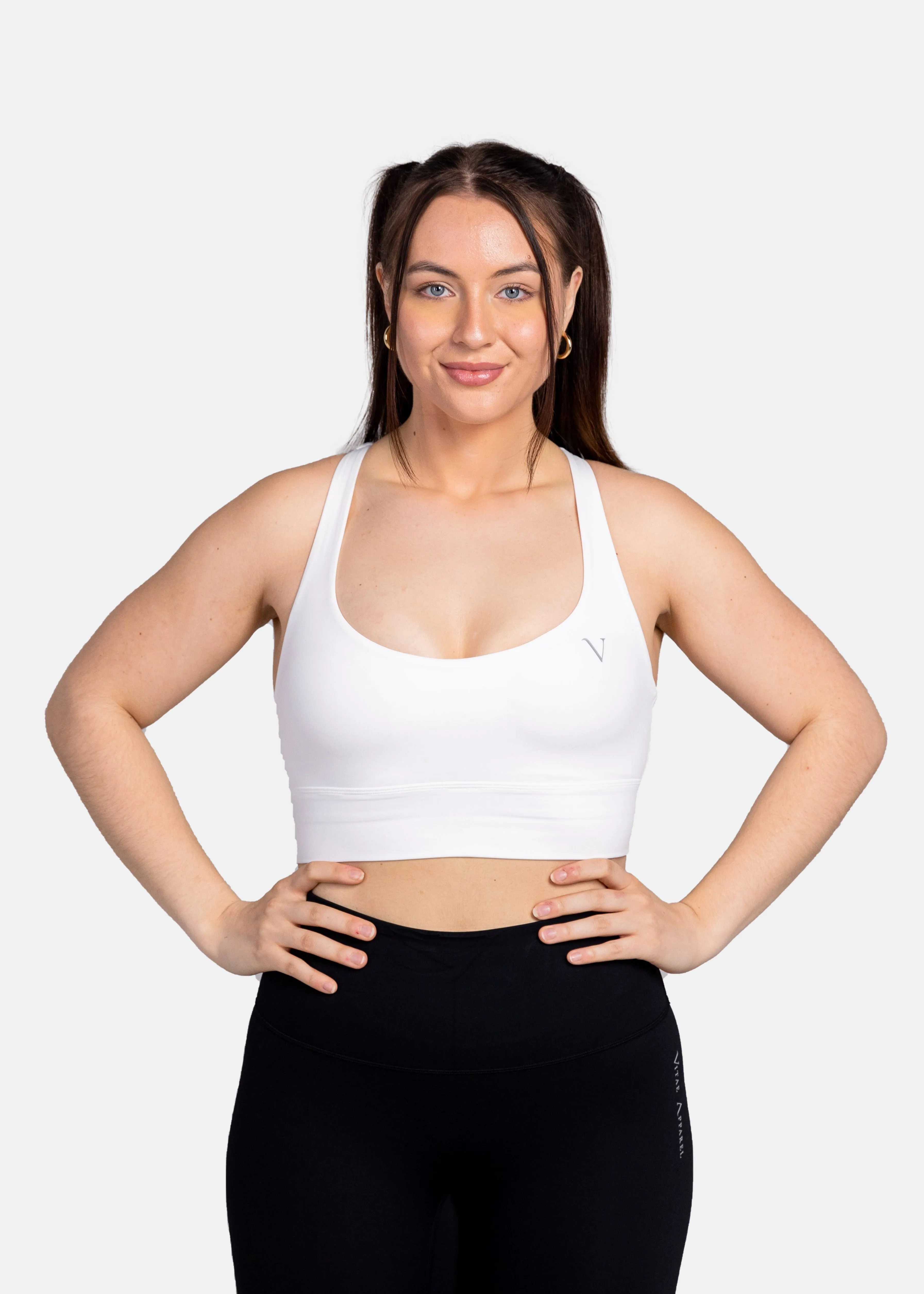 Ultra Flex Sports Bra White sold by Vitae Apparel product image thumbnail 5