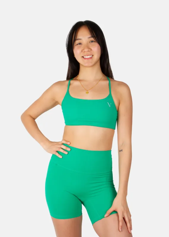 Hyper Pulse Sports Bra Shamrock Green sold by Vitae Apparel