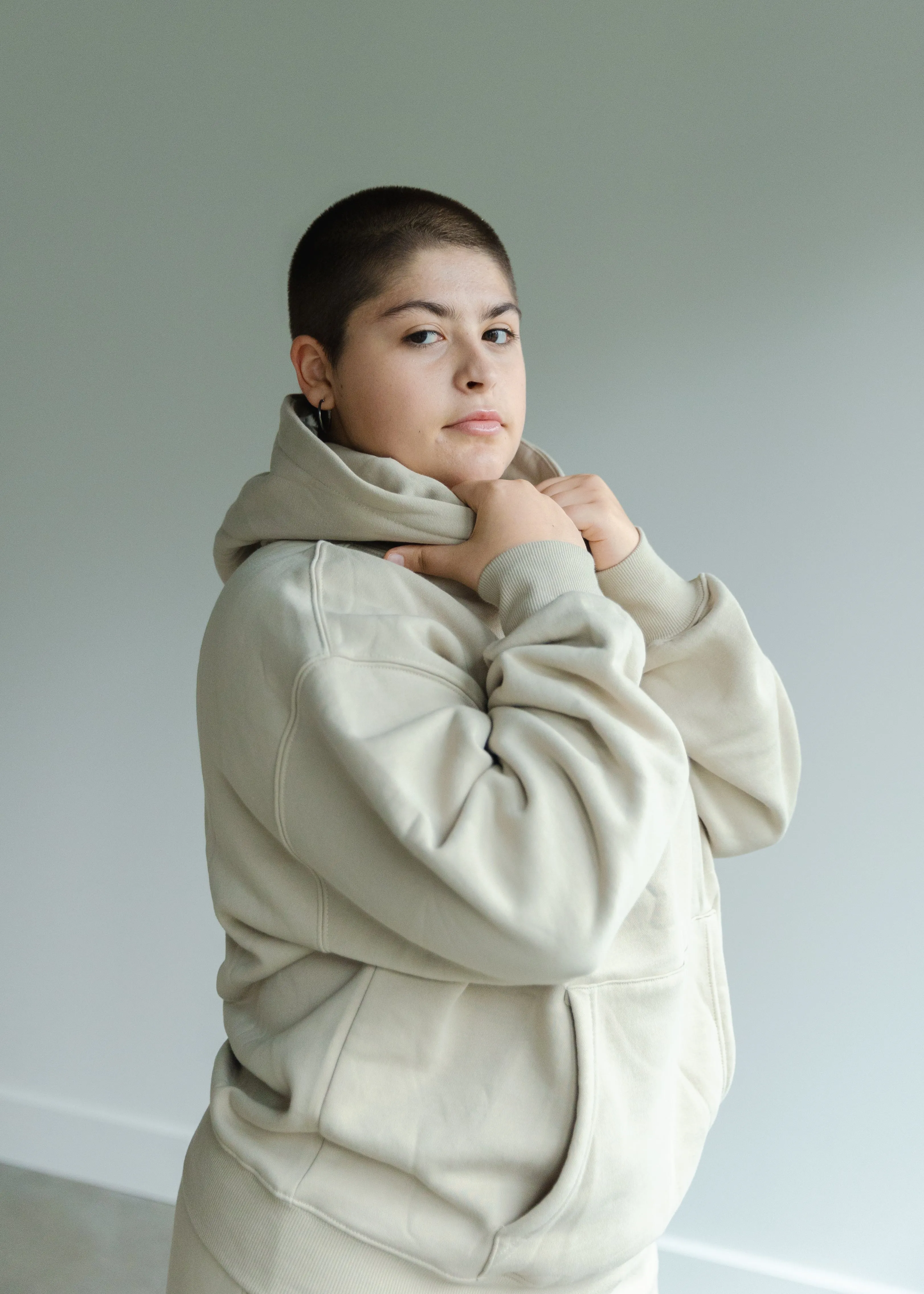 Belle Ame Oversized Hoodie Champagne Beige sold by Vitae Apparel product image thumbnail 4
