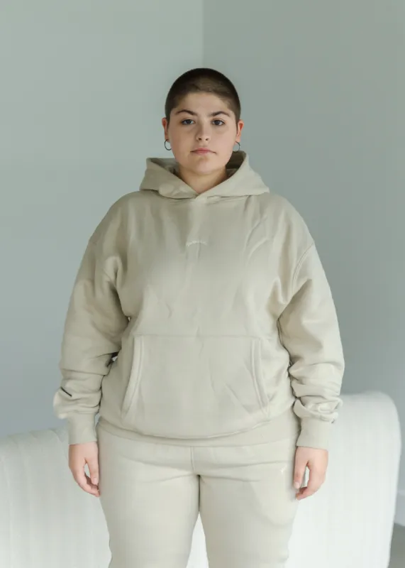 Belle Ame Oversized Hoodie Champagne Beige sold by Vitae Apparel