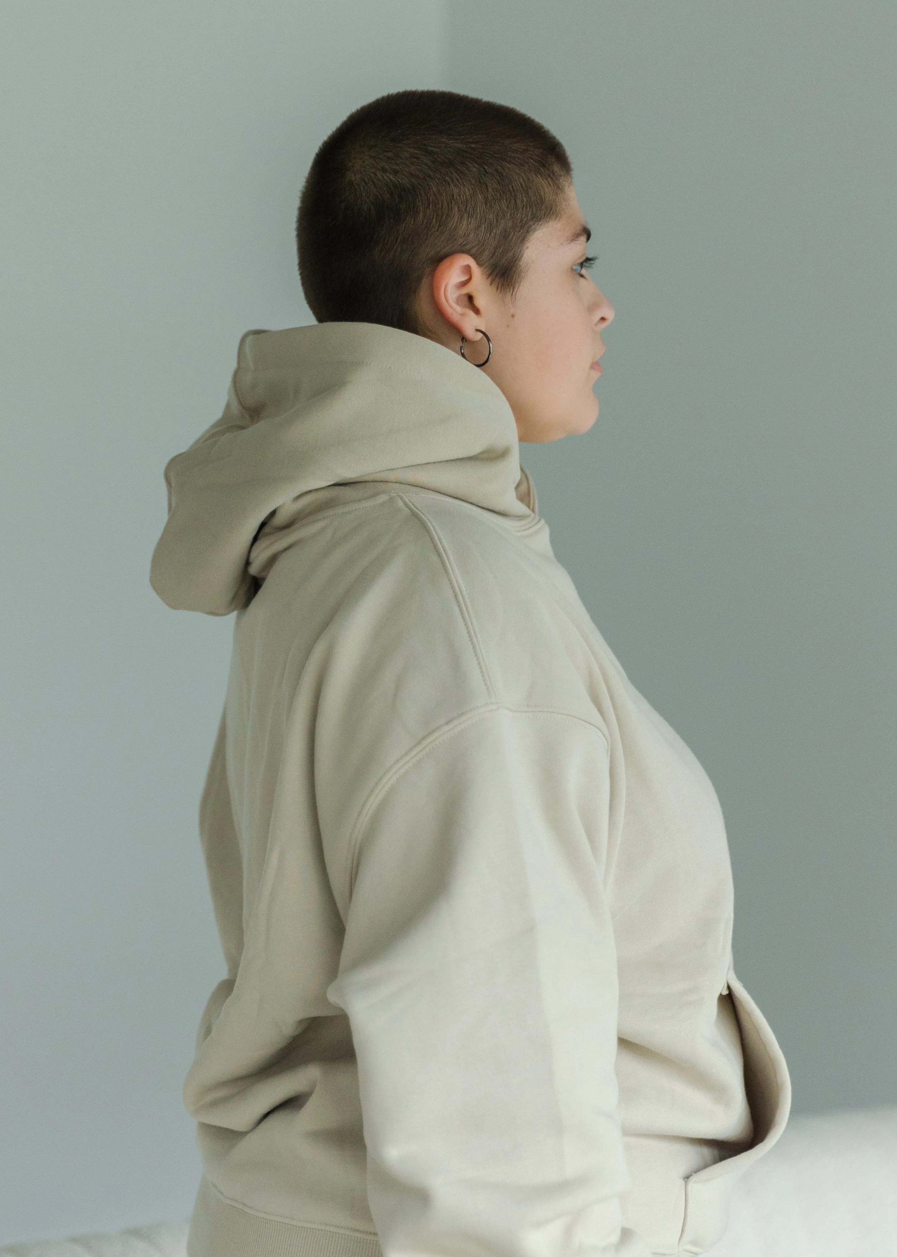 Belle Ame Oversized Hoodie Champagne Beige sold by Vitae Apparel product image thumbnail 3