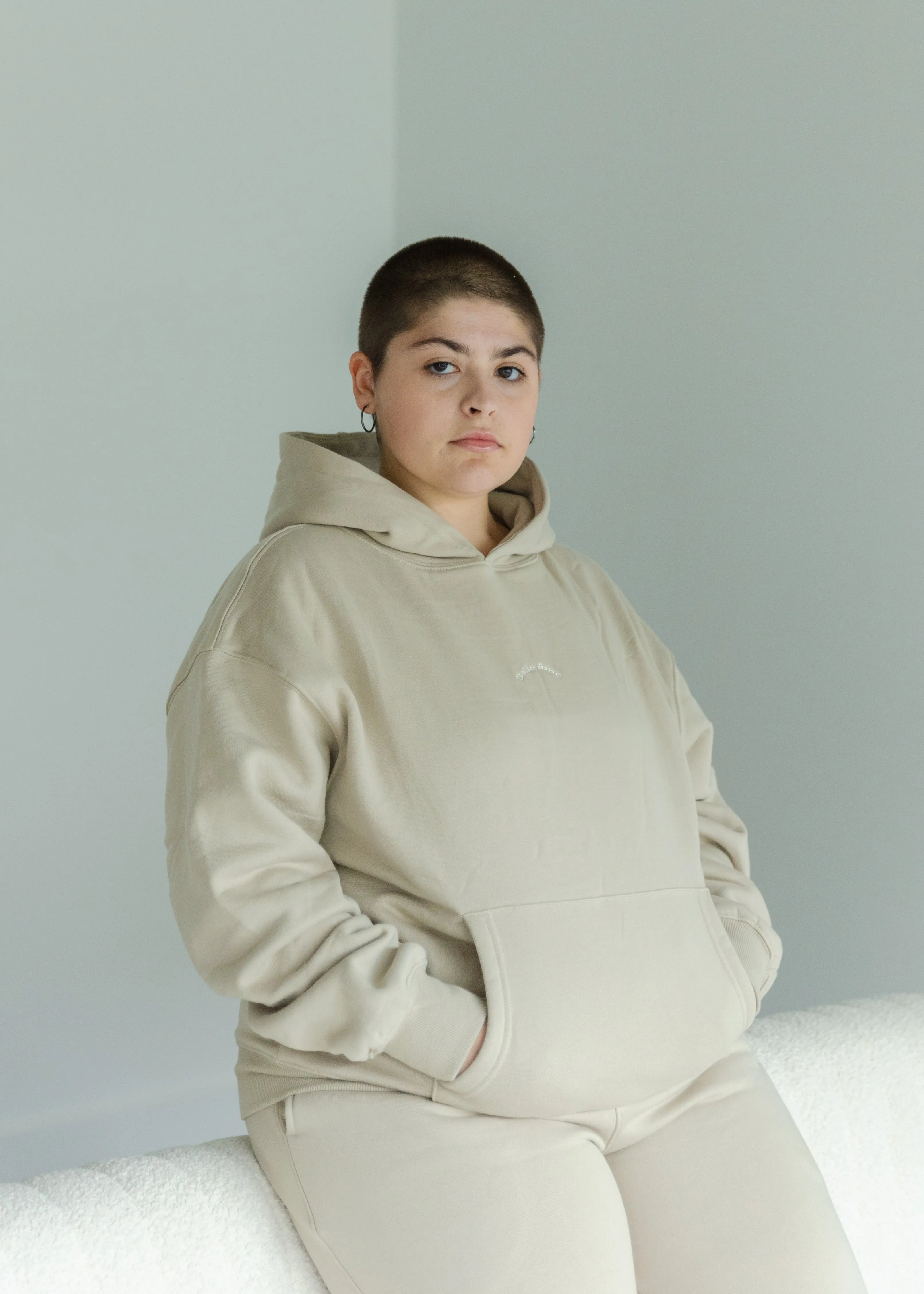 Belle Ame Oversized Hoodie Champagne Beige sold by Vitae Apparel product image thumbnail 5