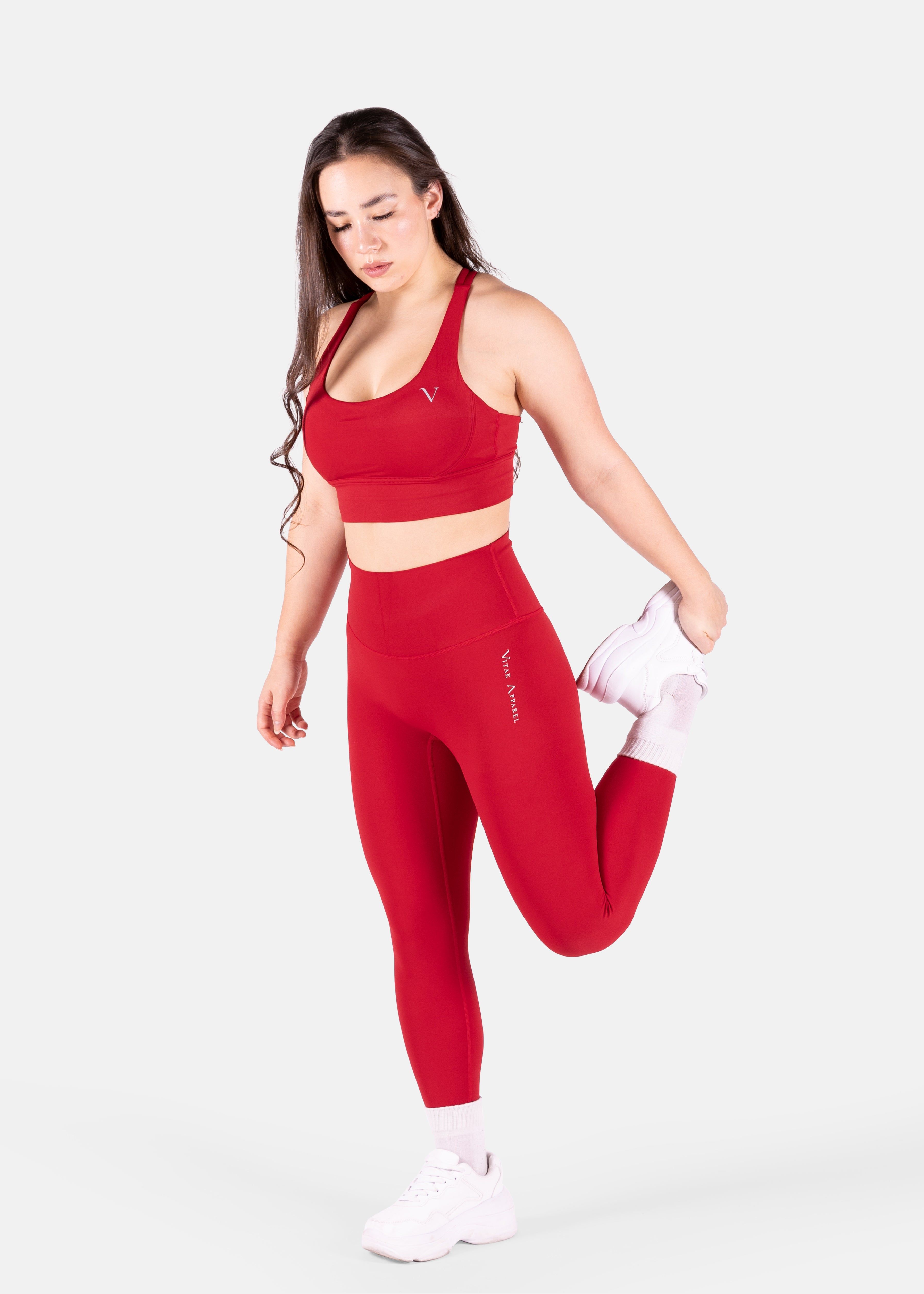 Ultra Flex Seamless Leggings Red sold by Vitae Apparel product image thumbnail 4