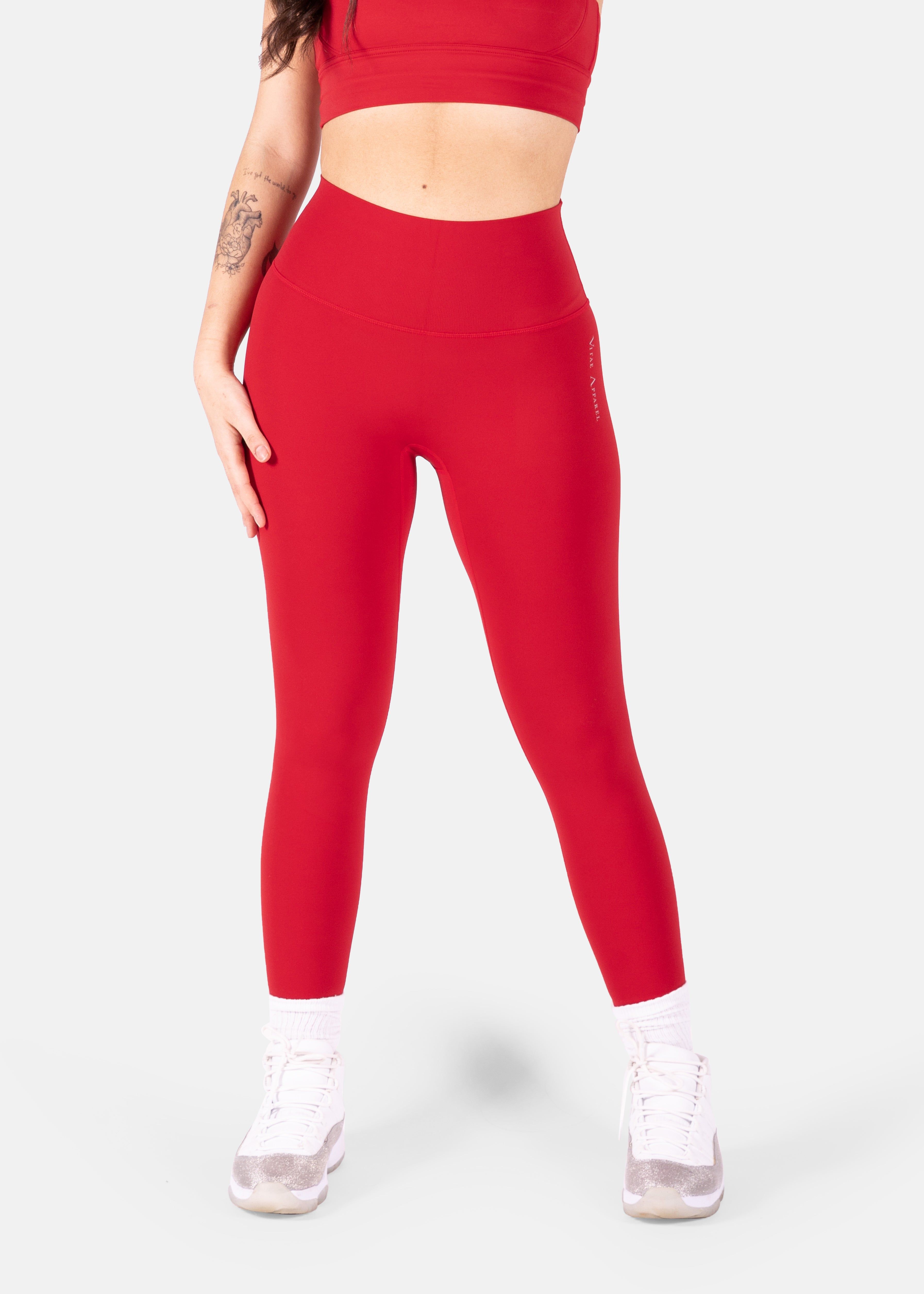 Ultra Flex Seamless Leggings Red sold by Vitae Apparel product image thumbnail 5