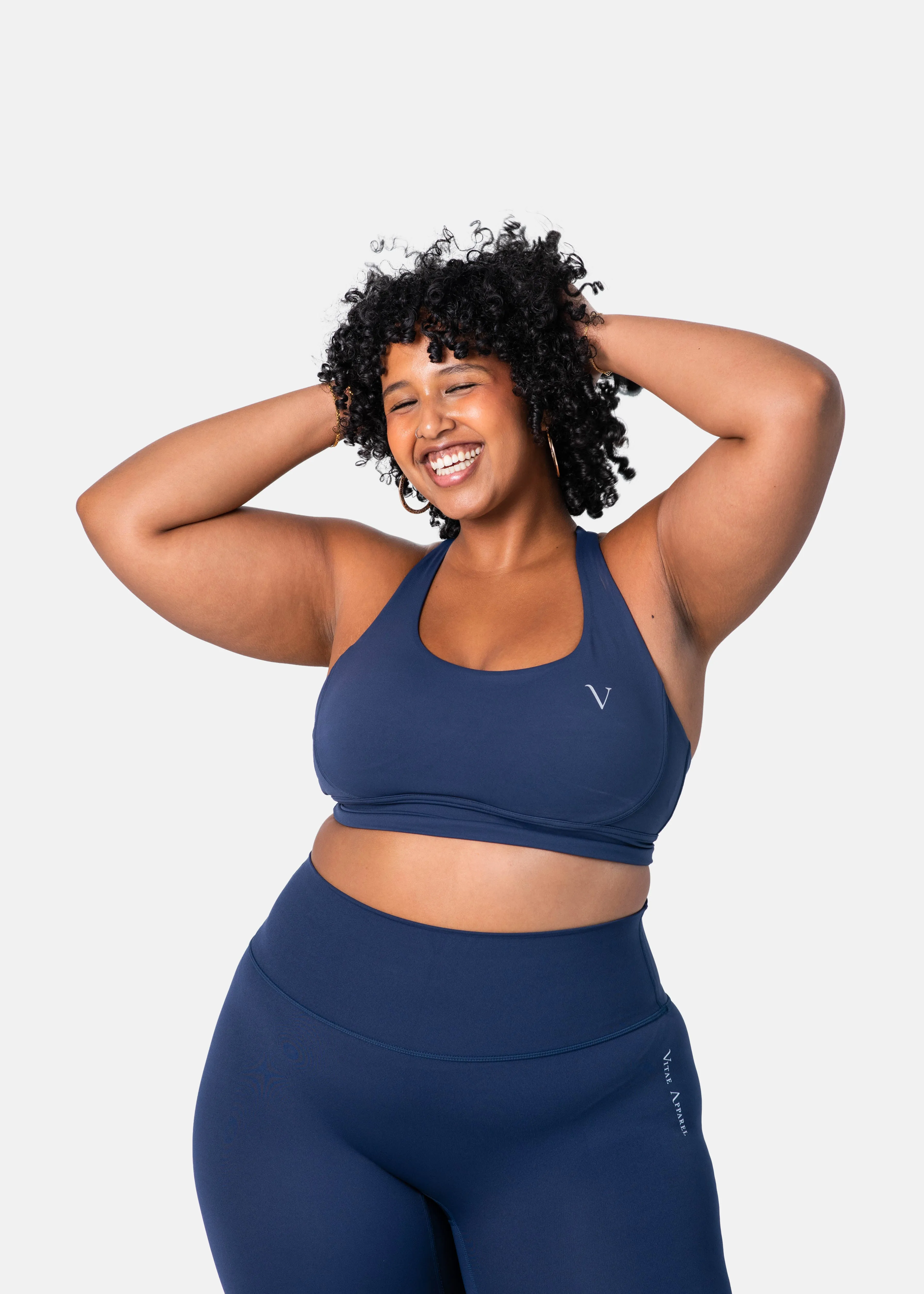 Ultra Lite Sports Bra Dark Denim Blue sold by Vitae Apparel product image thumbnail 5