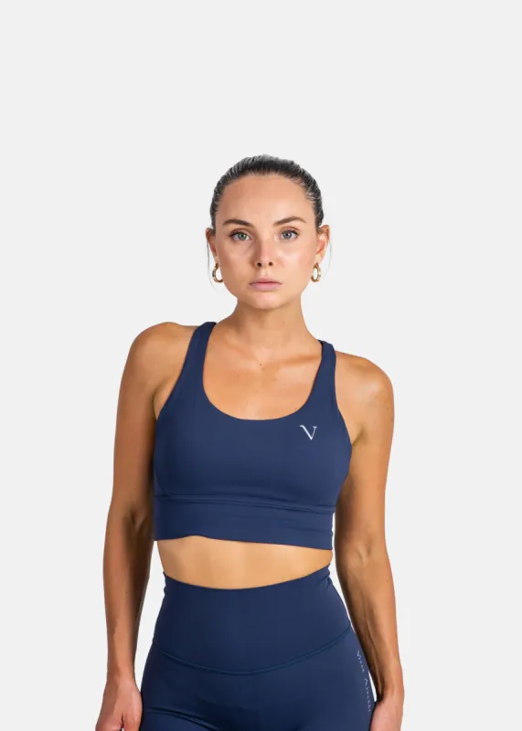 Ultra Lite Sports Bra Dark Denim Blue sold by Vitae Apparel