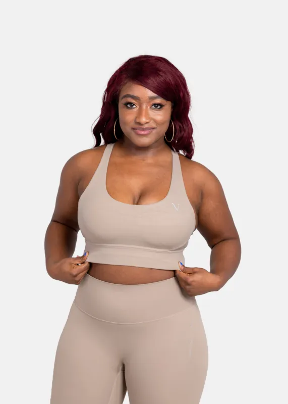 Ultra Lite Sports Bra Chai Latte sold by Vitae Apparel