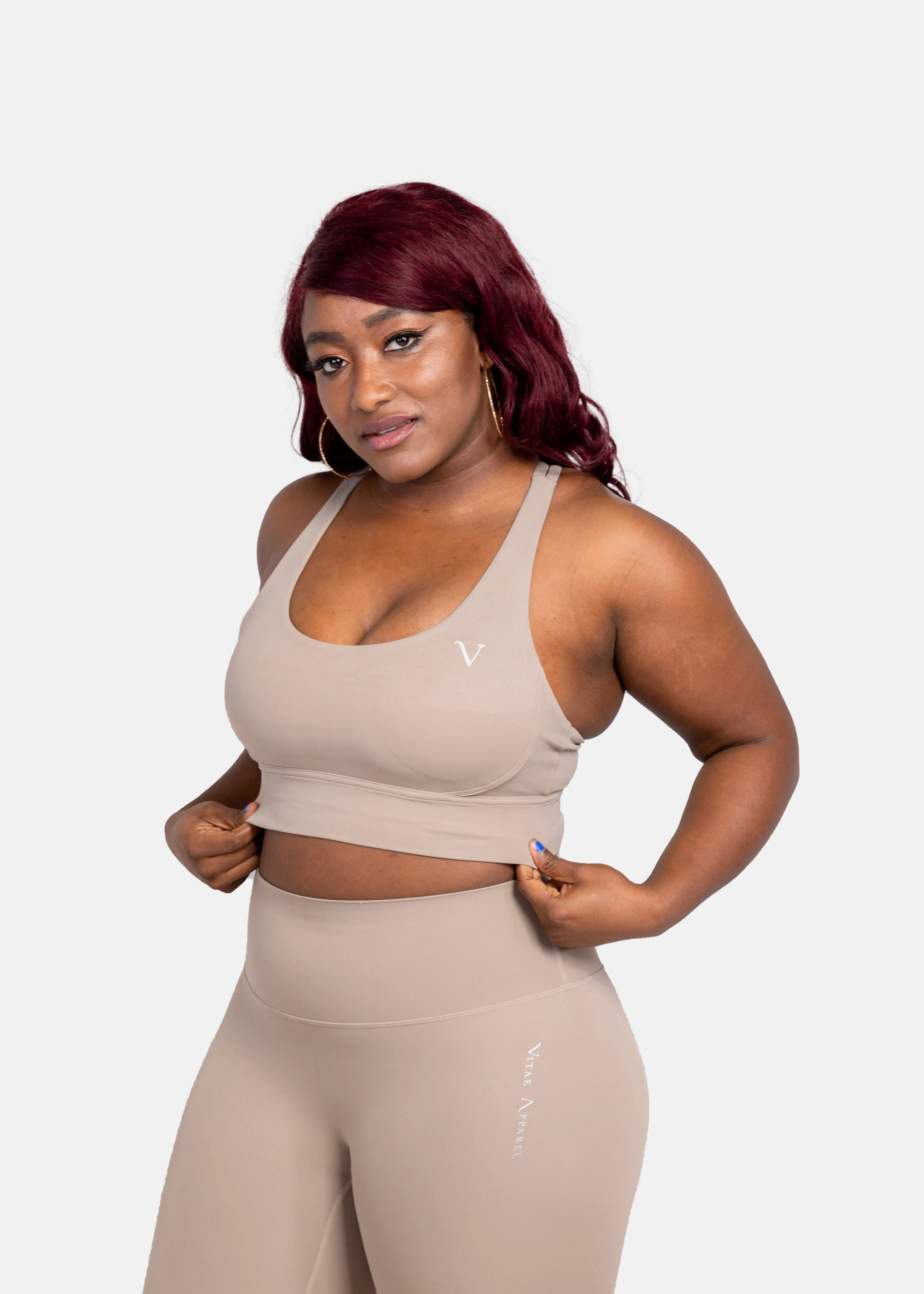 Ultra Lite Sports Bra Chai Latte sold by Vitae Apparel product image thumbnail 3