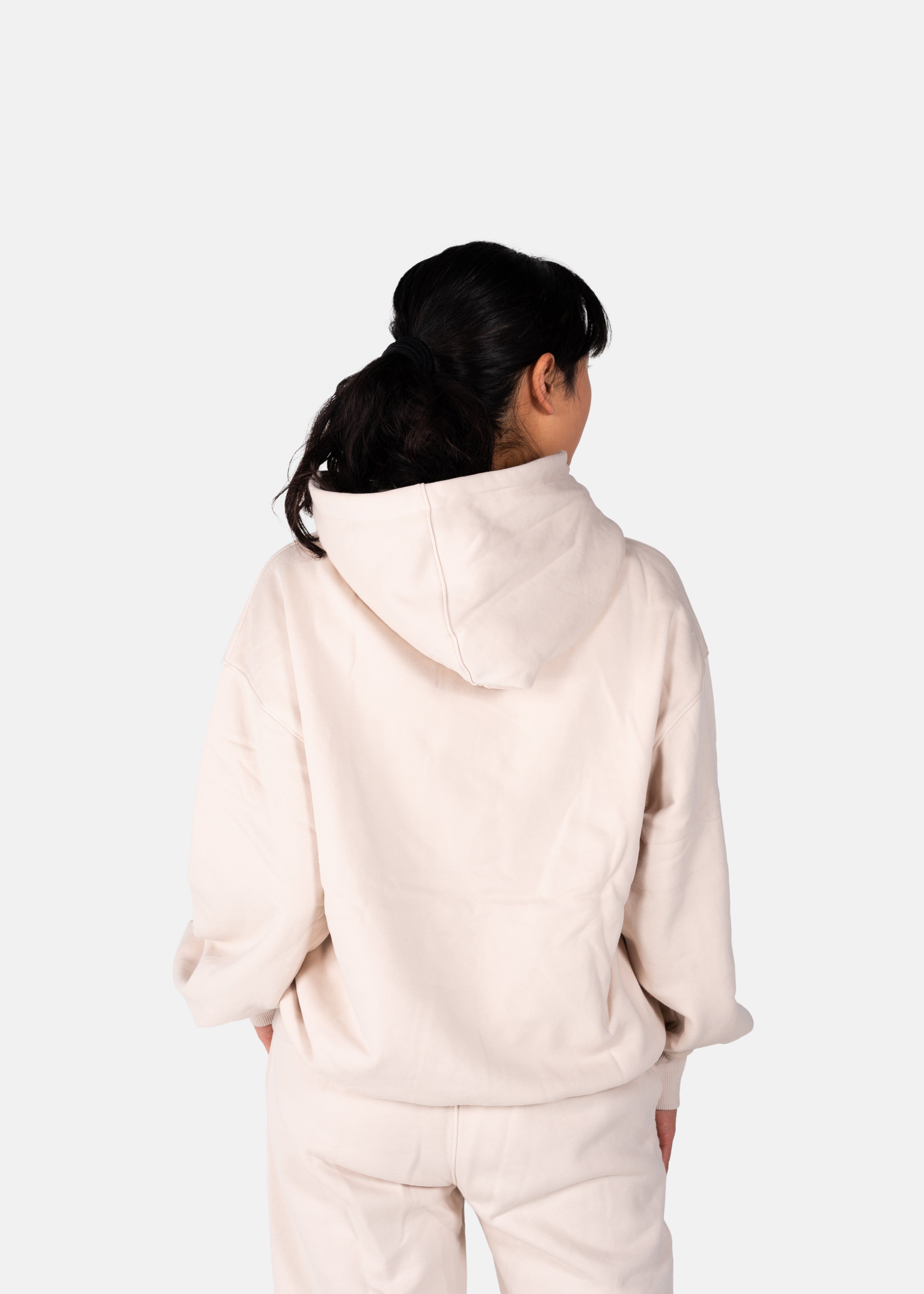 Inhale, Exhale Oversized Hoodie Oat Milk White sold by Vitae Apparel product image thumbnail 9