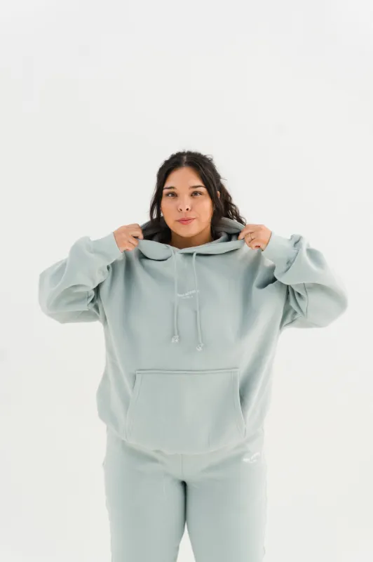 Make It Happen Hoodie Sage Green sold by Vitae Apparel