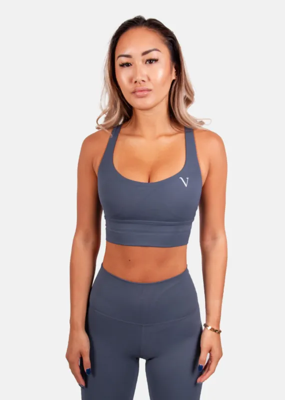 Ultra Flex Sports Bra Navy Blue sold by Vitae Apparel