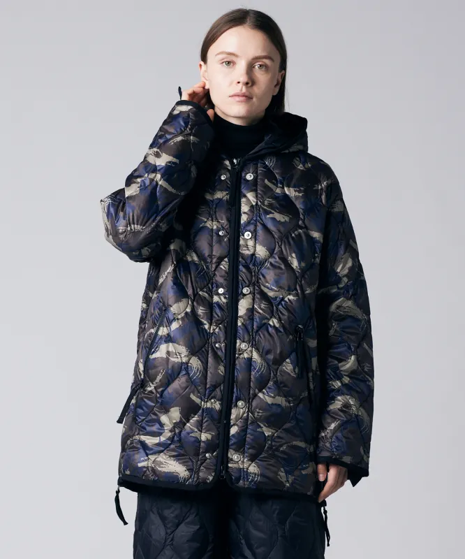 Unisex Military W-Zip Hood Down Jacket (Soft Shell) made by Taion