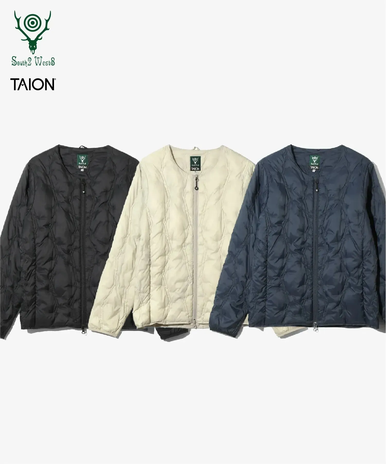 South2 West8 x TAION Crewneck Zip Down Jacket <RW698> sold by Taion product image thumbnail 4