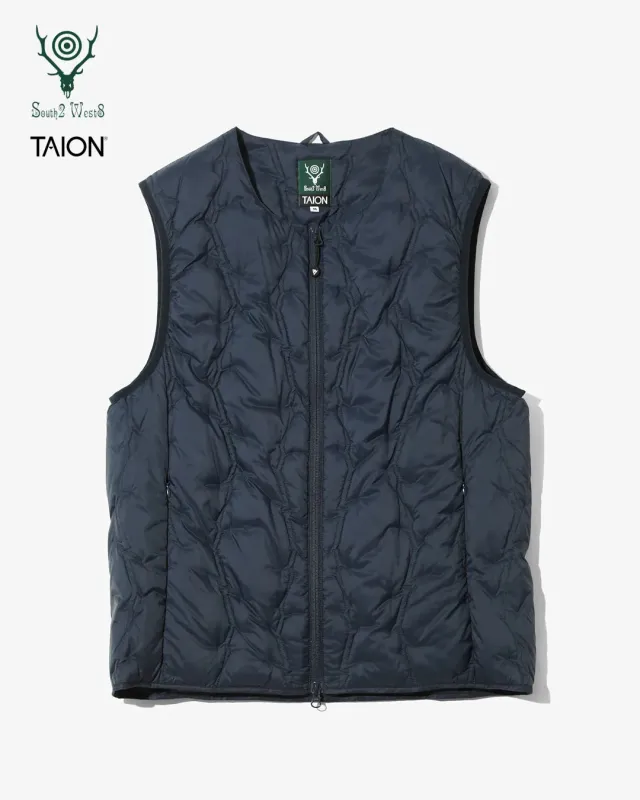 South2 West8 x TAION Crewneck Zip Down Vest <RW697> sold by Taion