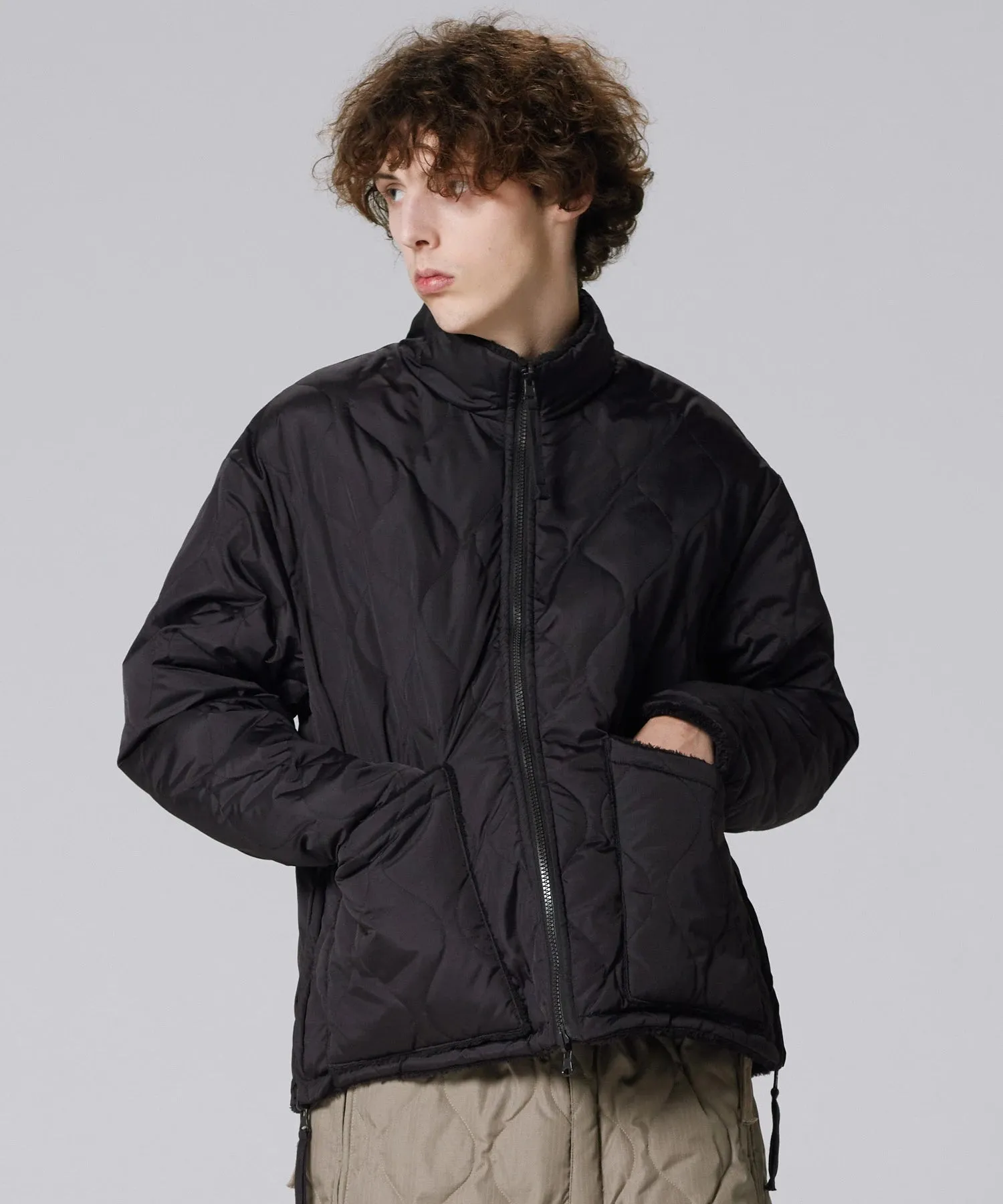 Unisex Military Reversible Hi Neck Down Jacket (Hard Shell) sold by Taion product image thumbnail 2