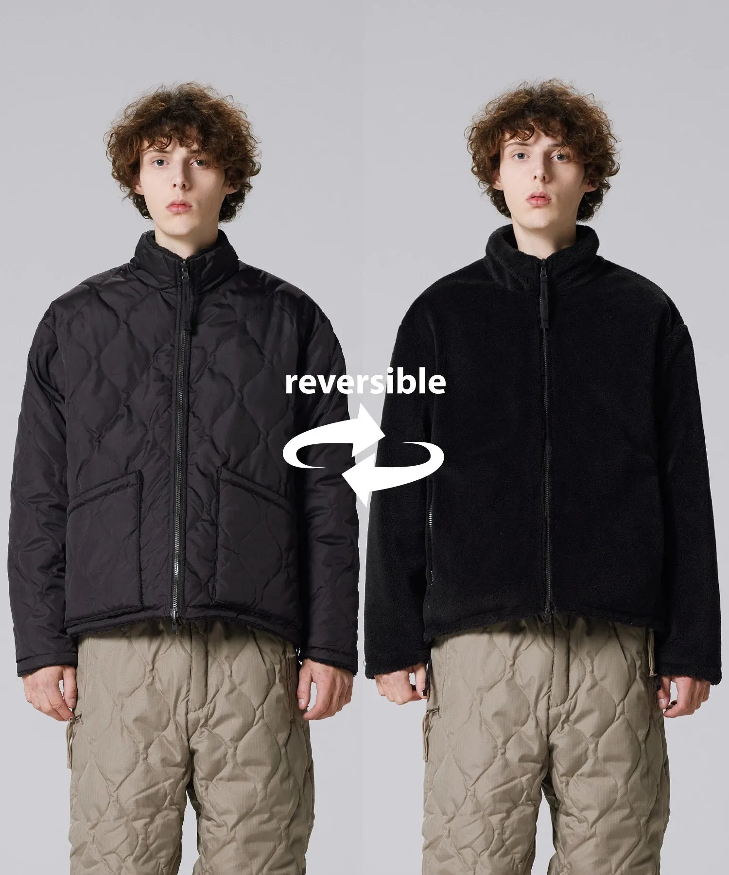 Unisex Military Reversible Hi Neck Down Jacket (Hard Shell) sold by Taion